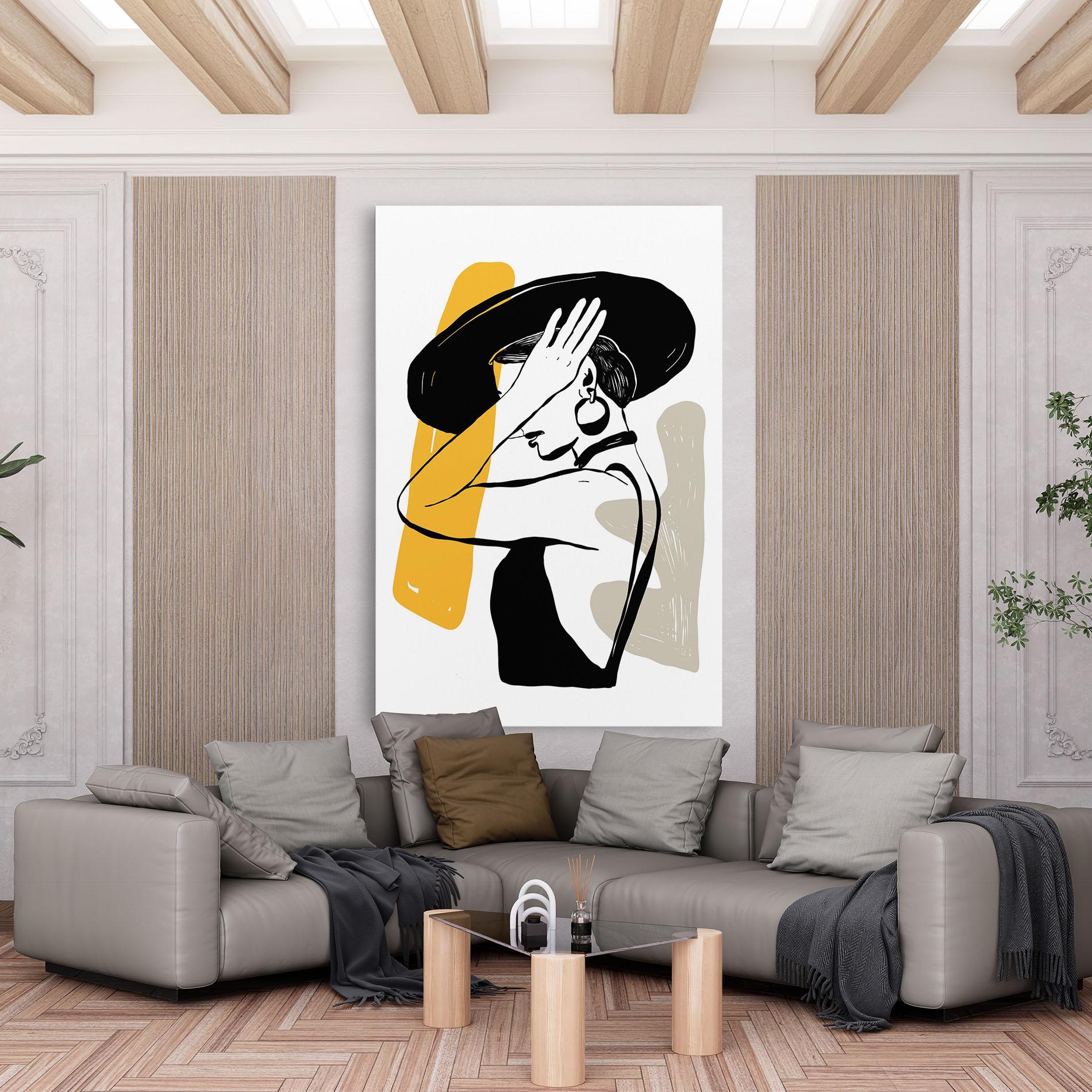 Obraz na Płótnie Big Earring mockup 6