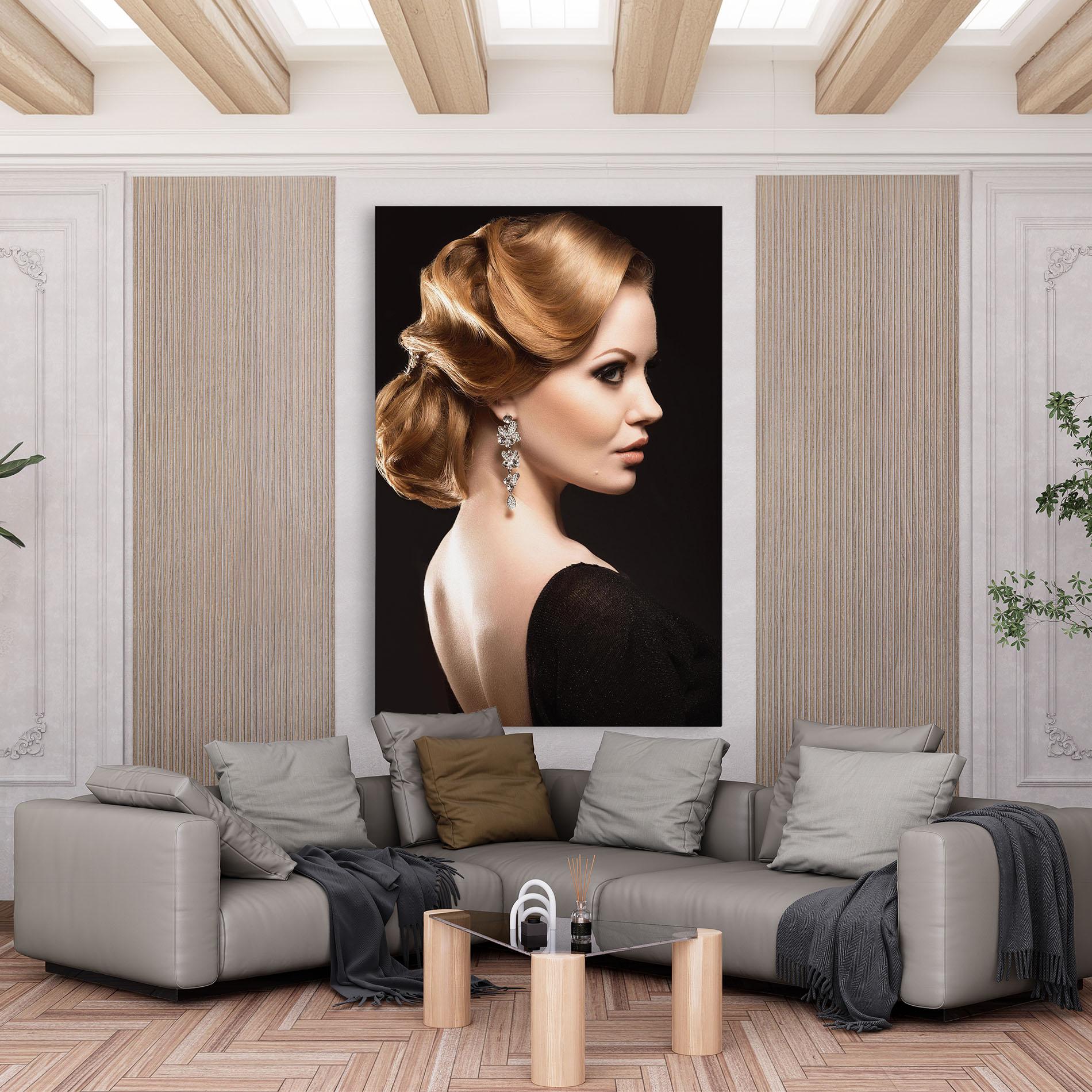 Obraz na Płótnie Elegant Earrings mockup 6