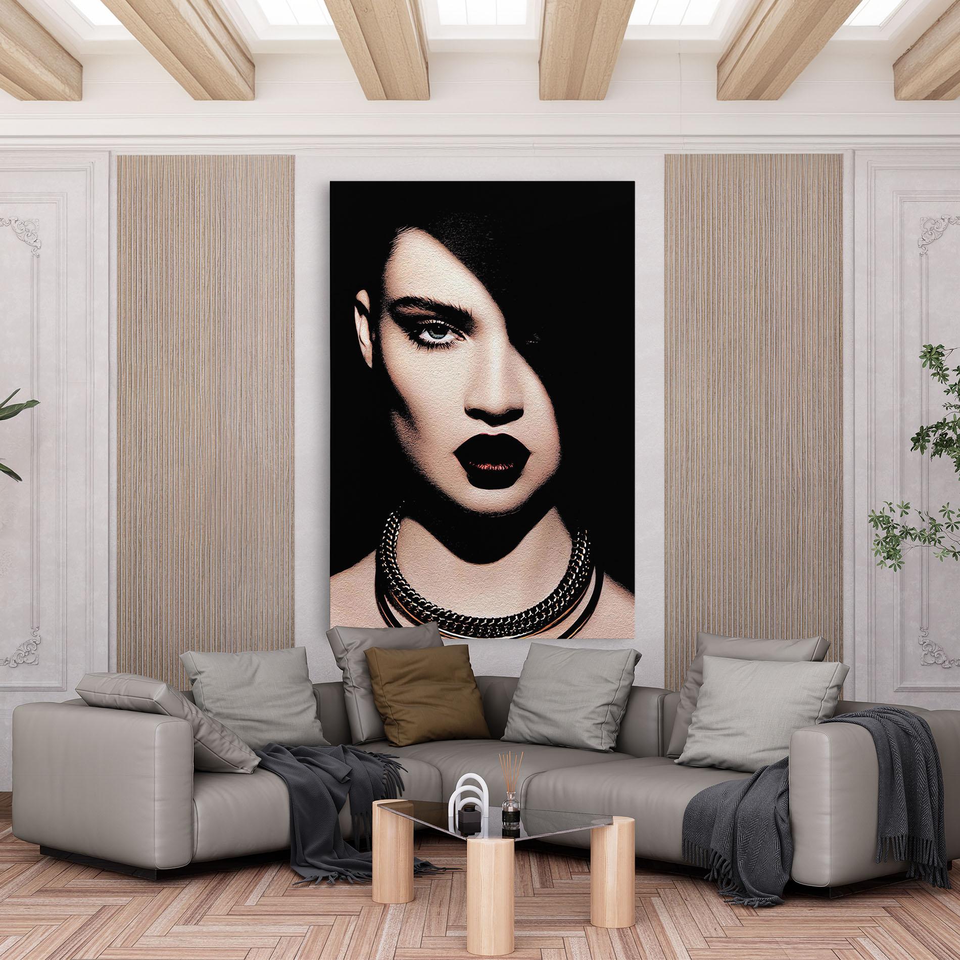 Obraz na Płótnie Gold Necklace mockup 6