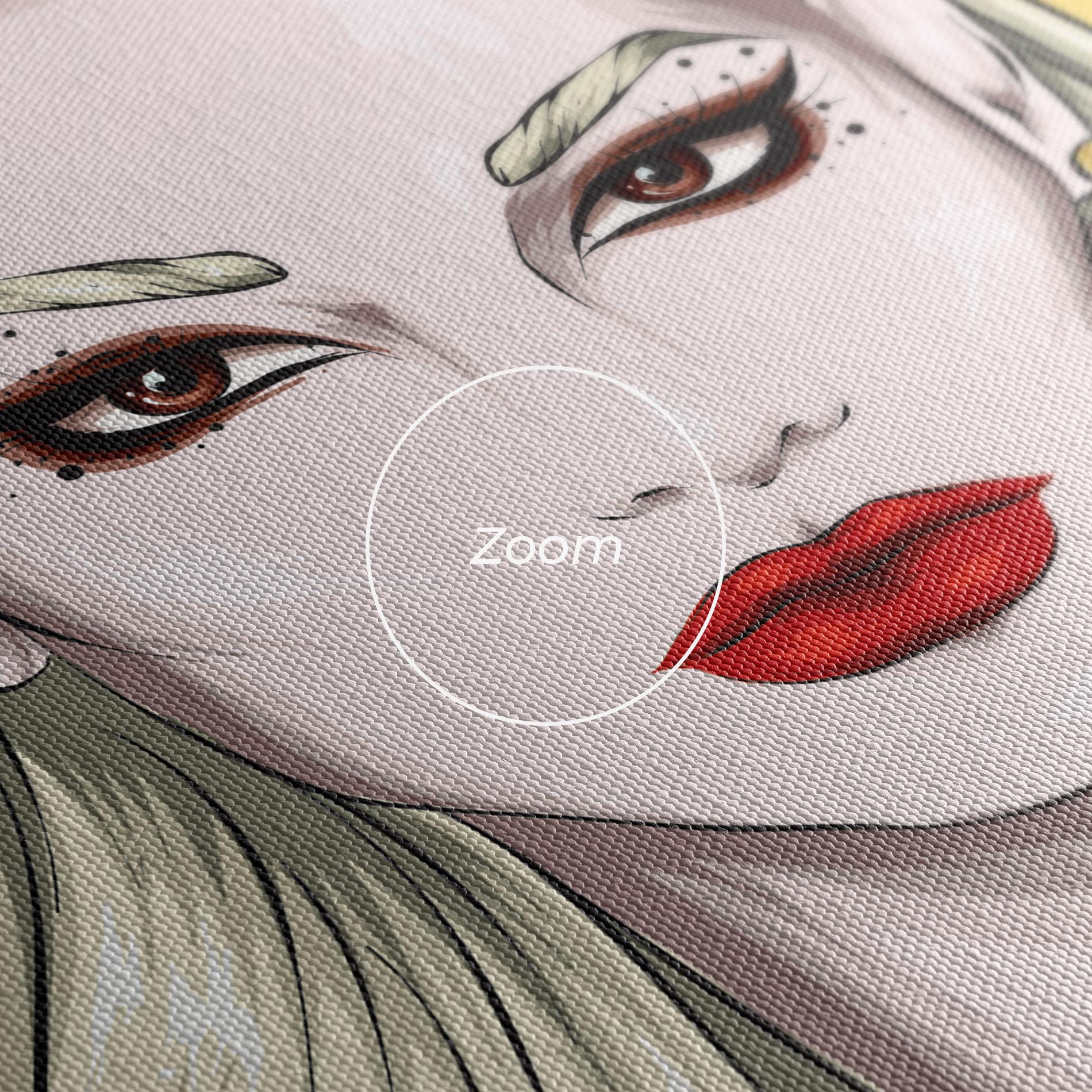 Obraz na Płótnie Gold Crown Woman mockup 3