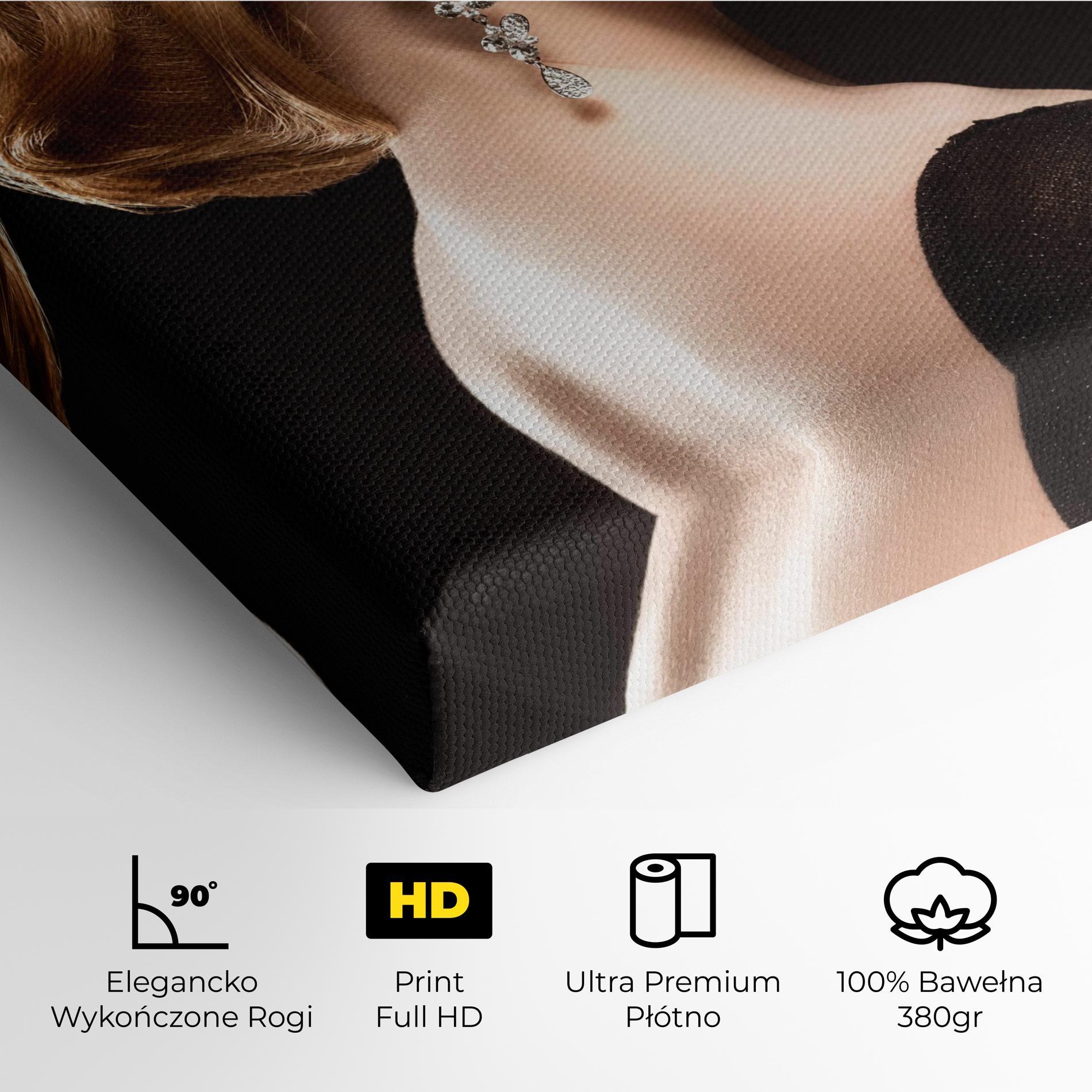 Obraz na Płótnie Elegant Earrings mockup 4