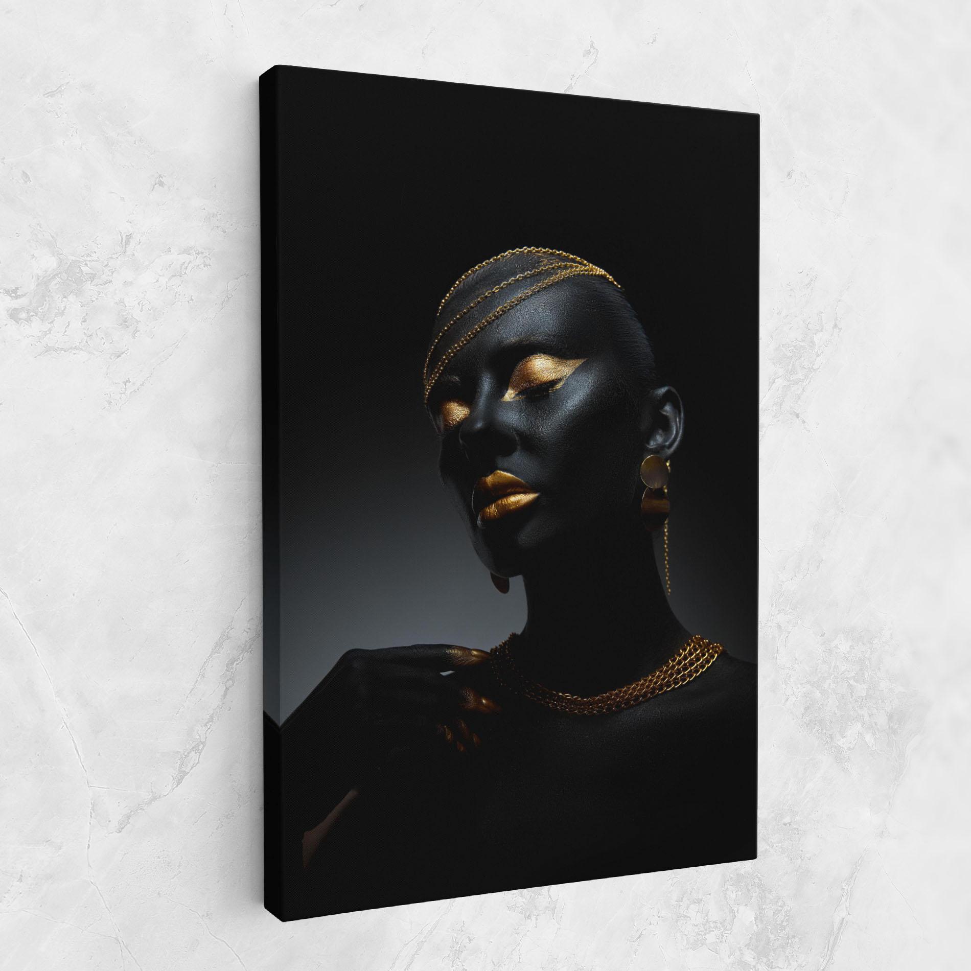 Obraz na Płótnie Beauty Gold mockup 1