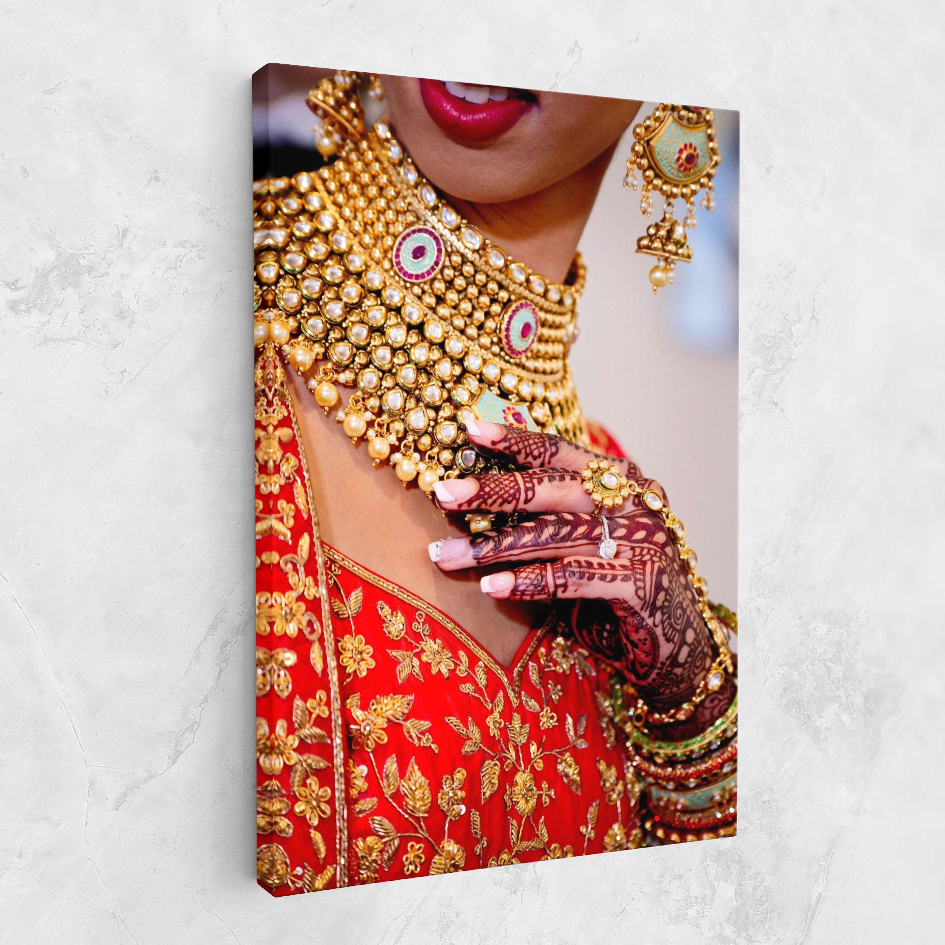 Obraz na Płótnie Gold Beautiful Jewelry mockup 1