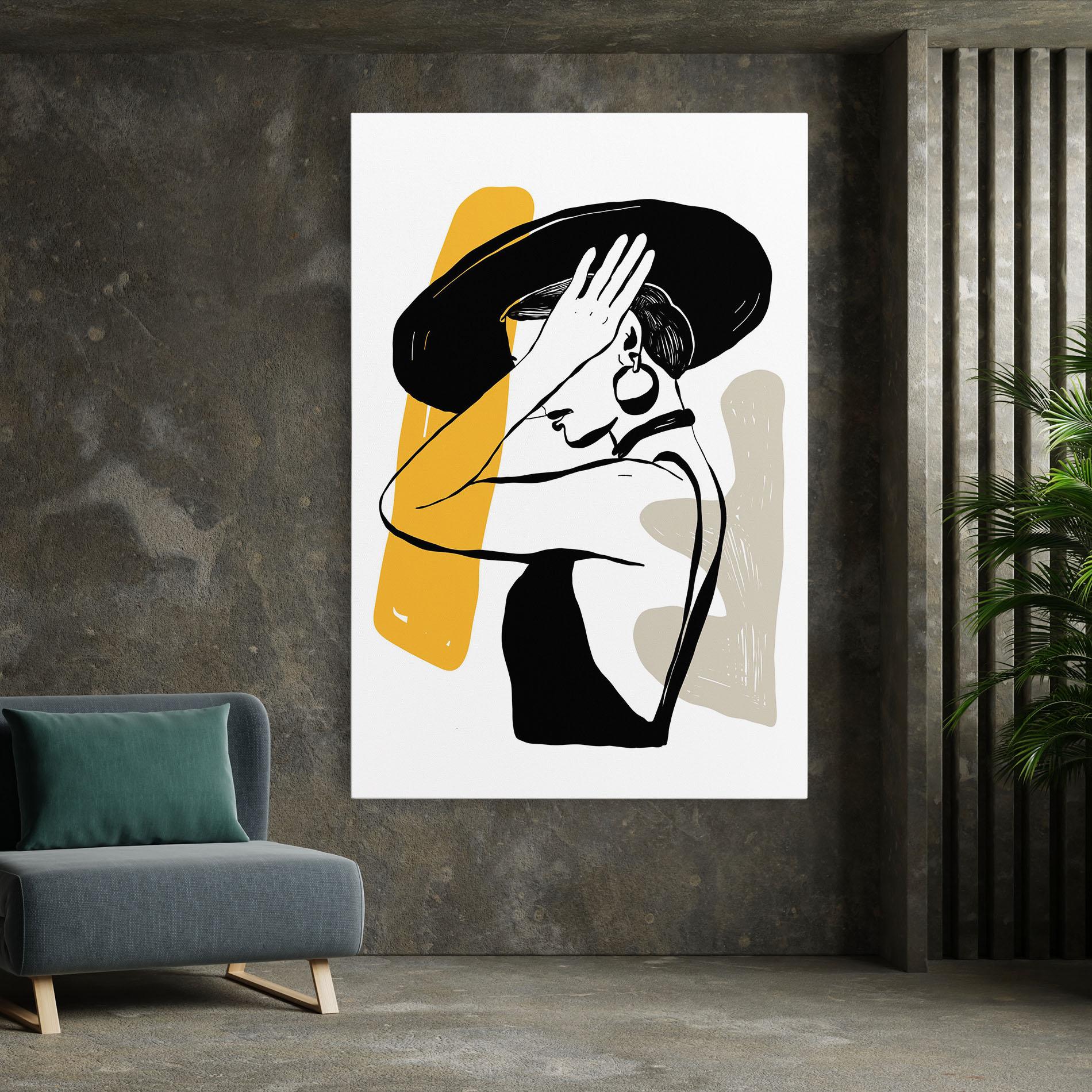 Obraz na Płótnie Big Earring mockup 7