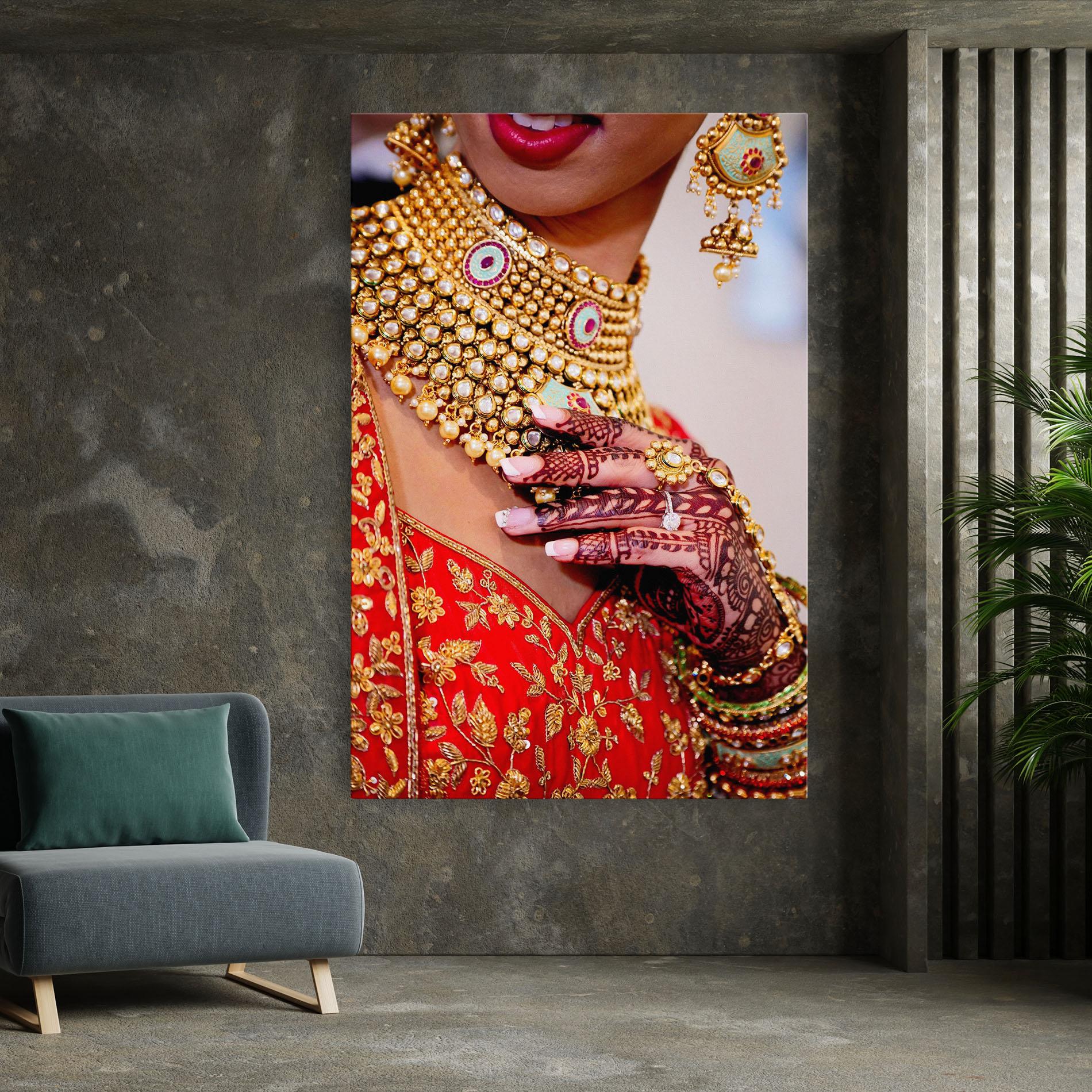 Obraz na Płótnie Gold Beautiful Jewelry mockup 7