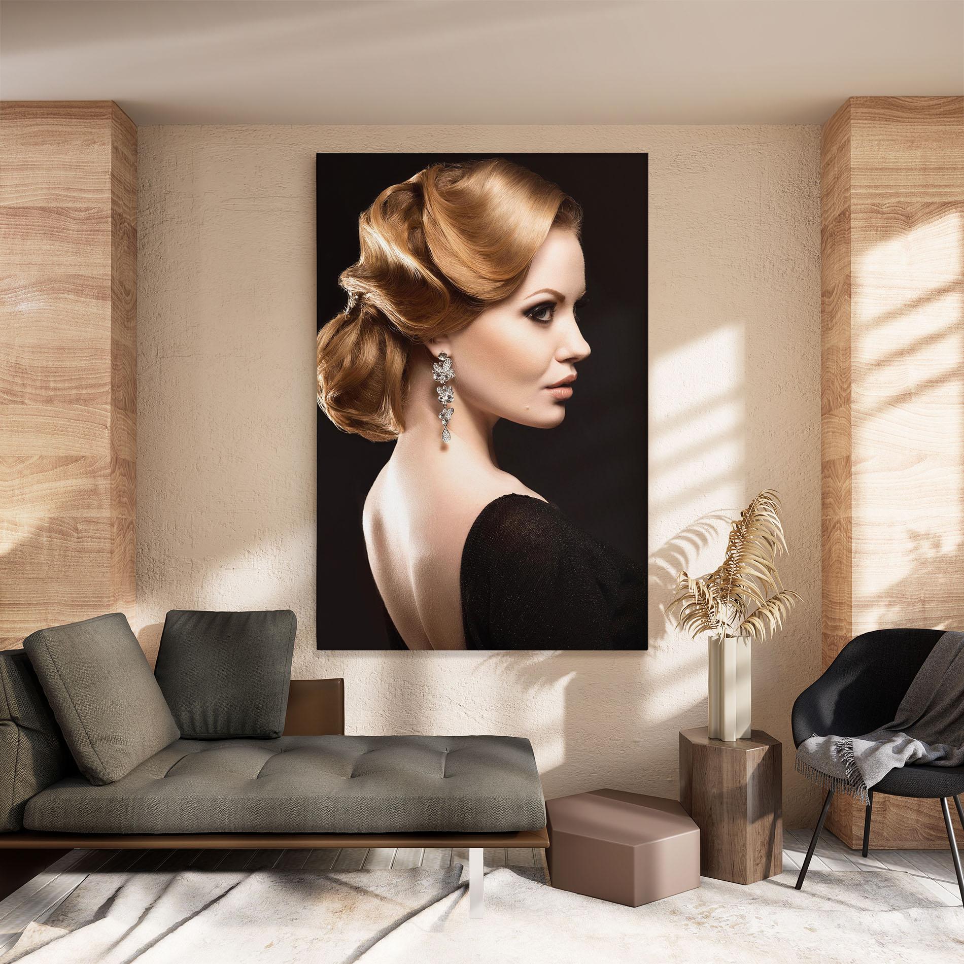 Obraz na Płótnie Elegant Earrings mockup 8