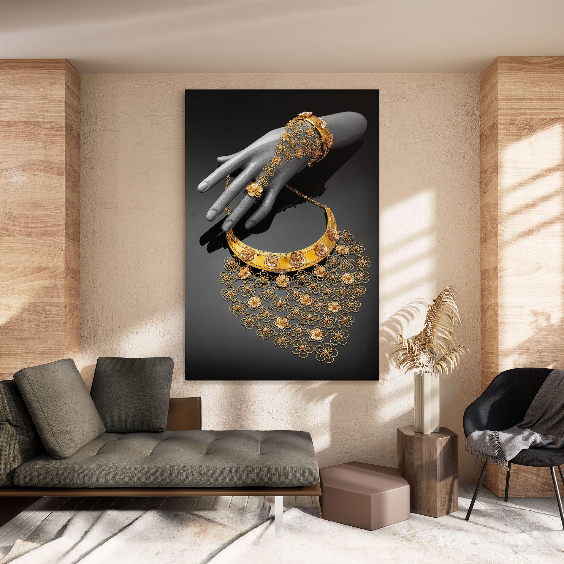 Golden Jewelery Set mockup 8