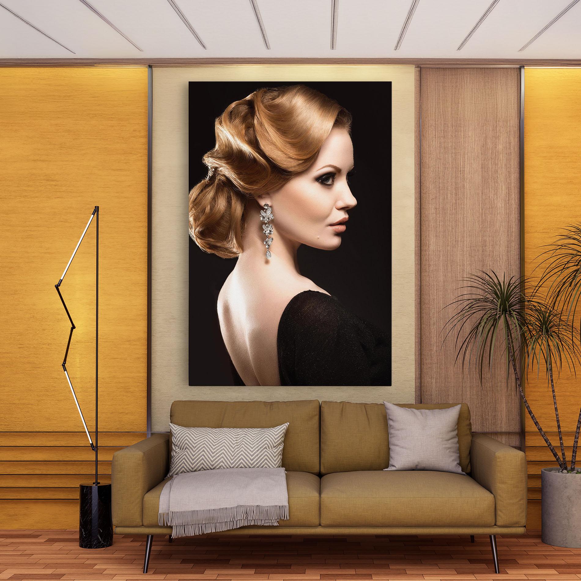 Obraz na Płótnie Elegant Earrings mockup 9