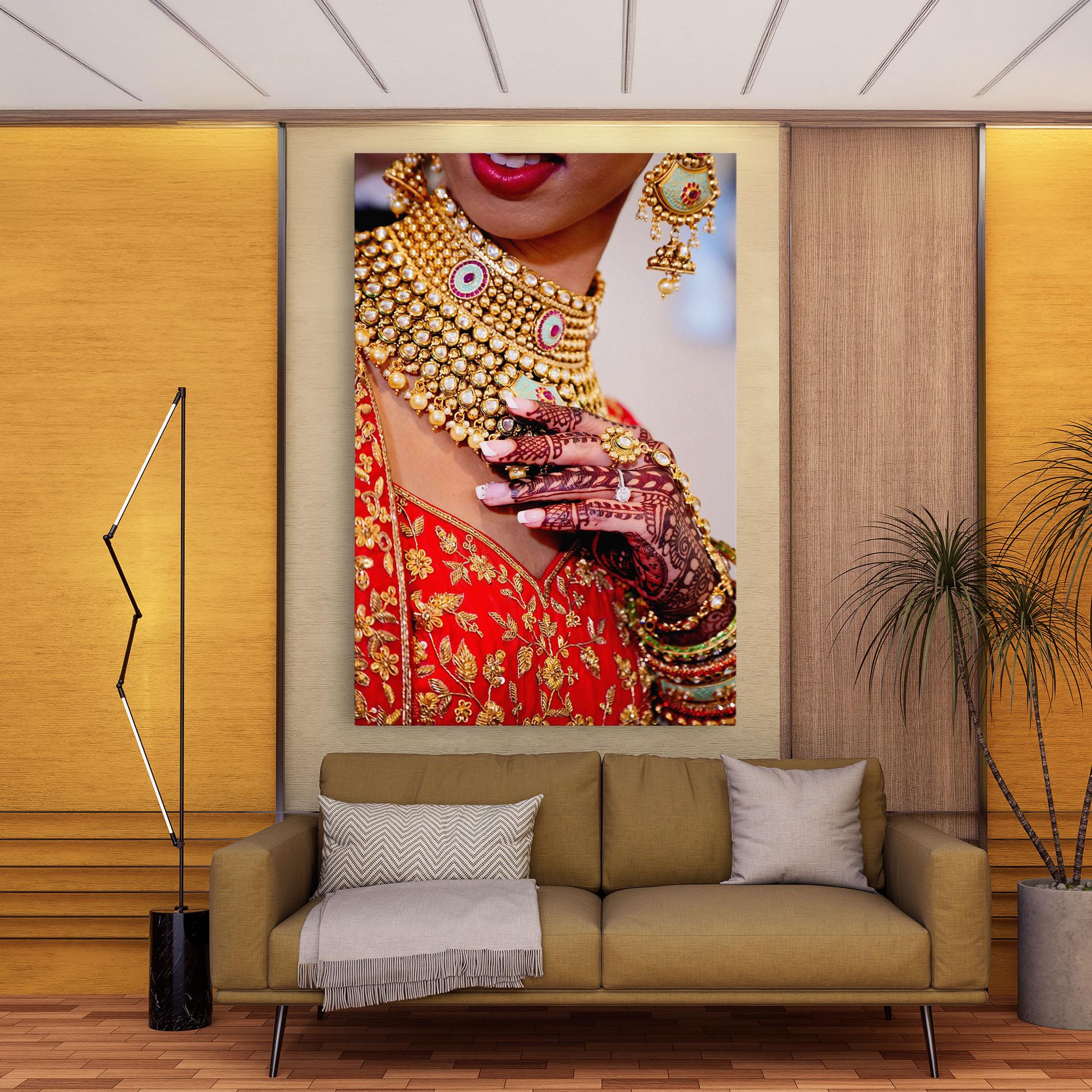 Obraz na Płótnie Gold Beautiful Jewelry mockup 9