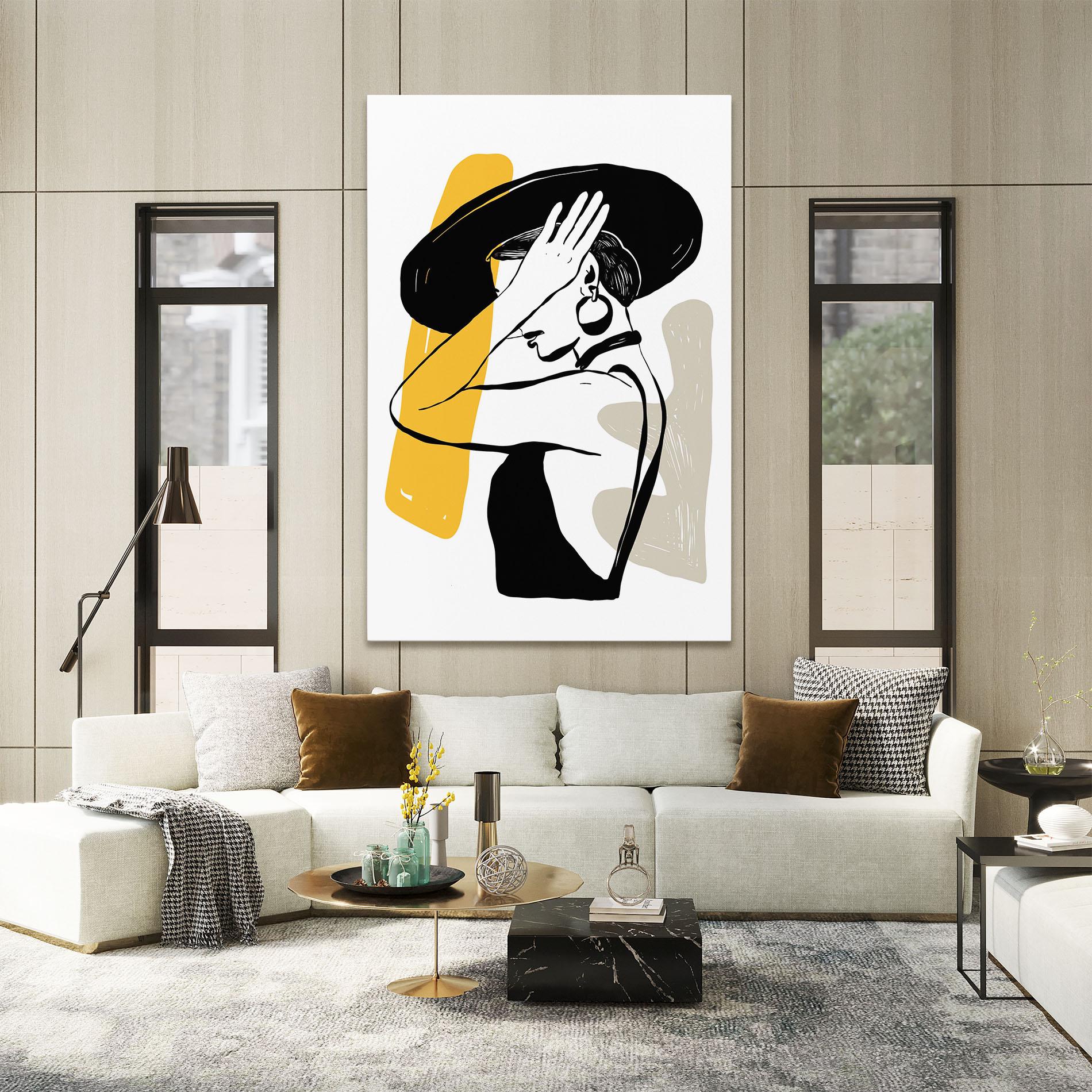 Obraz na Płótnie Big Earring mockup 2