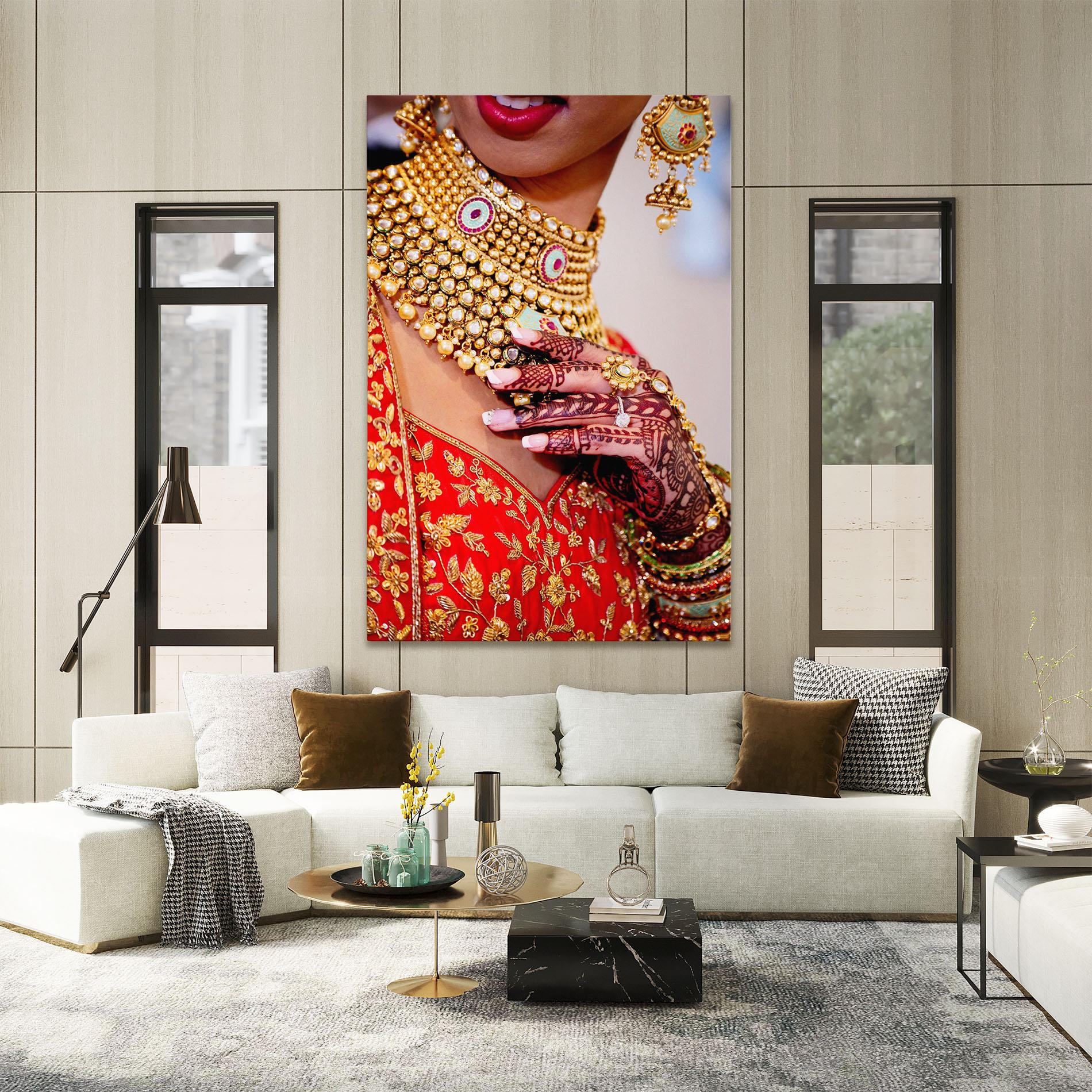 Obraz na Płótnie Gold Beautiful Jewelry mockup 2