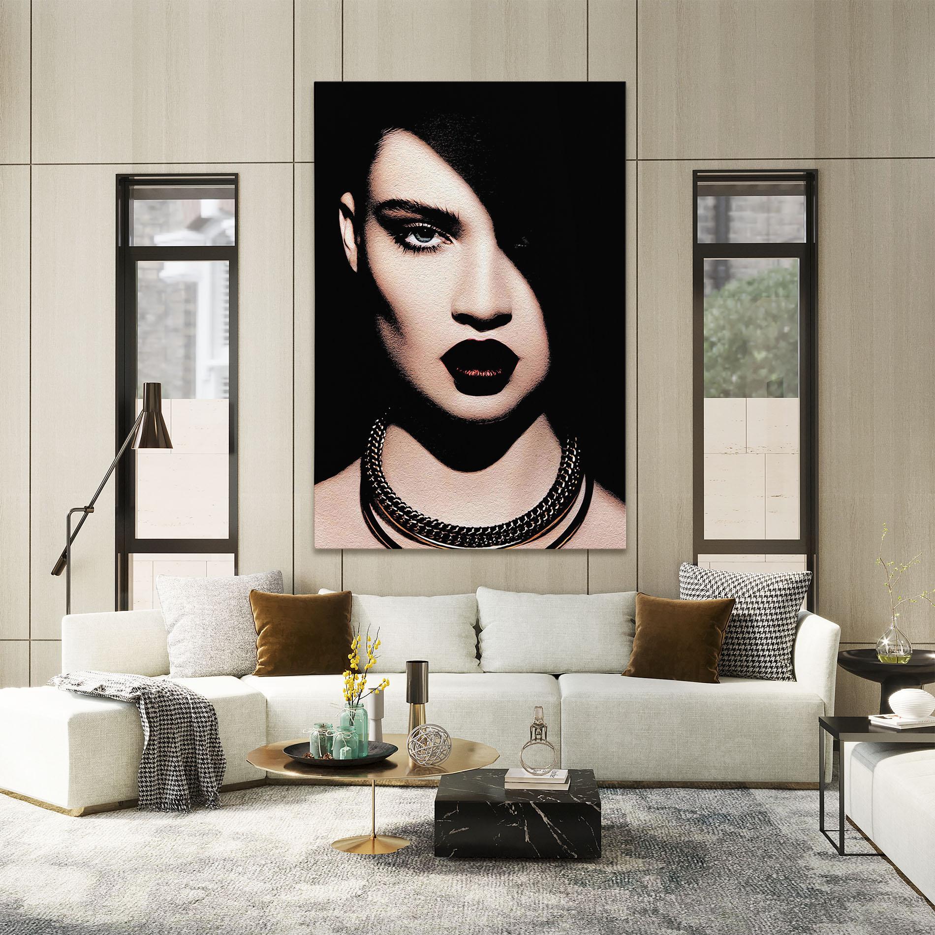 Obraz na Płótnie Gold Necklace mockup 2