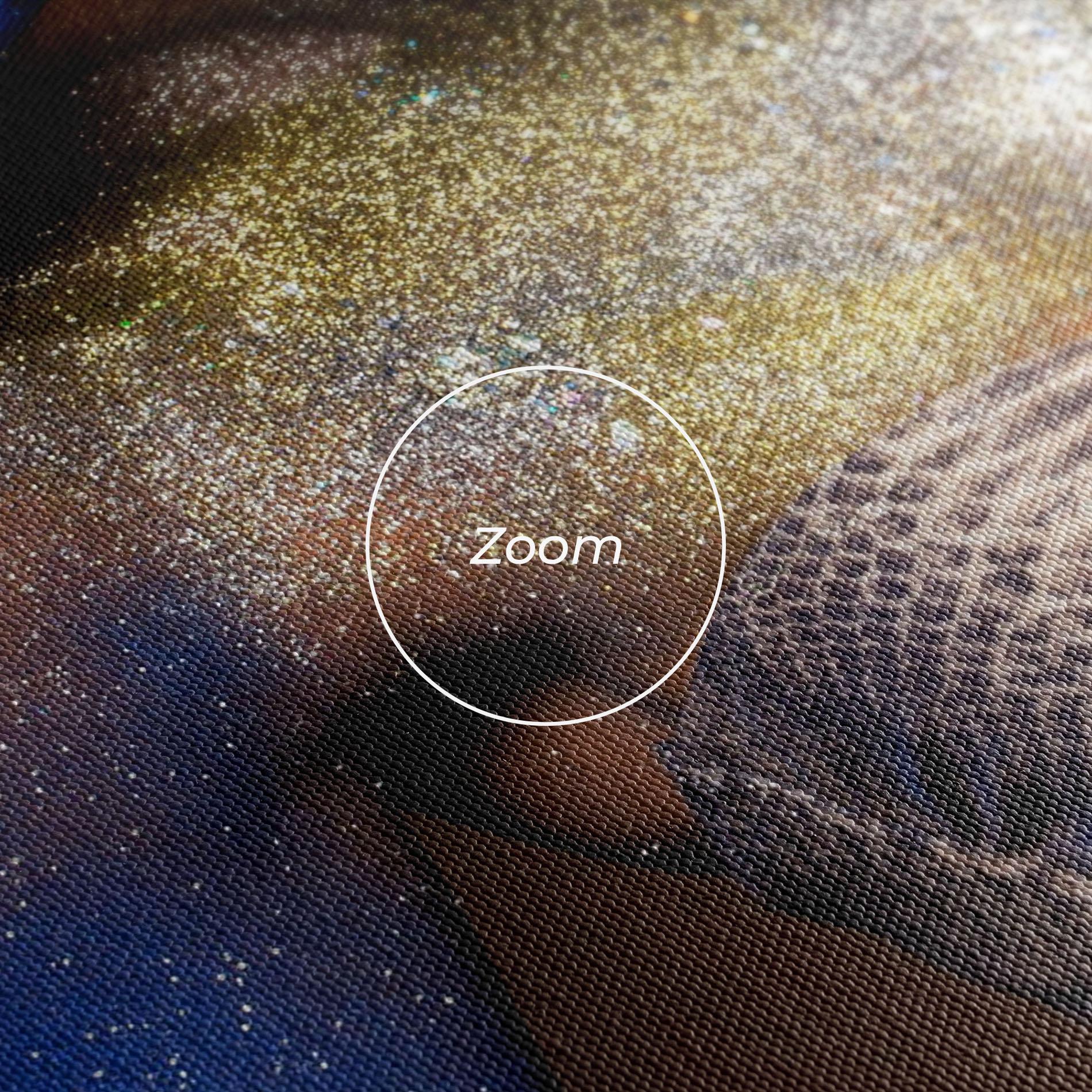 Obraz na Płótnie Blue Hair Make Up mockup 3