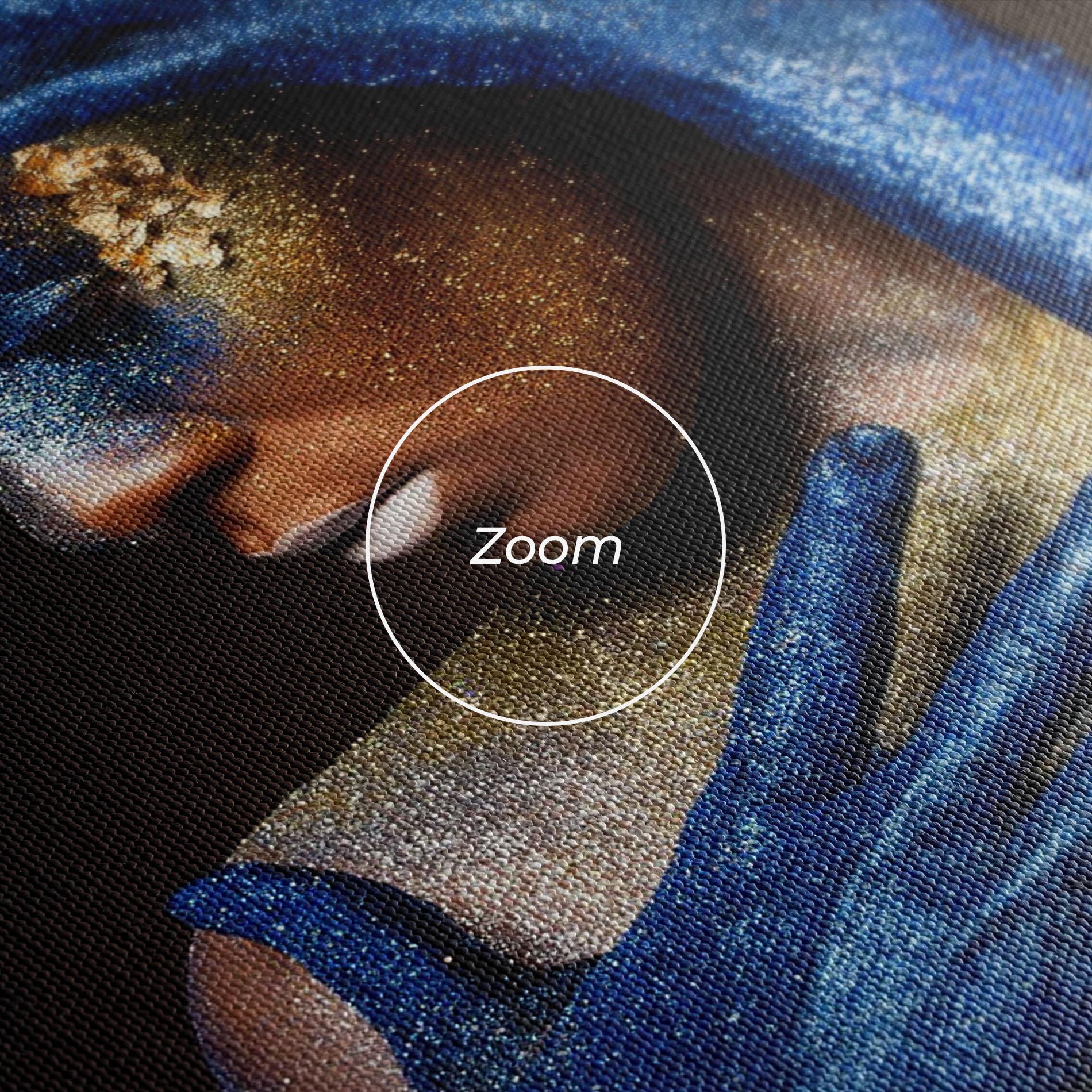 Obraz na Płótnie Blue Hands Makeup mockup 3