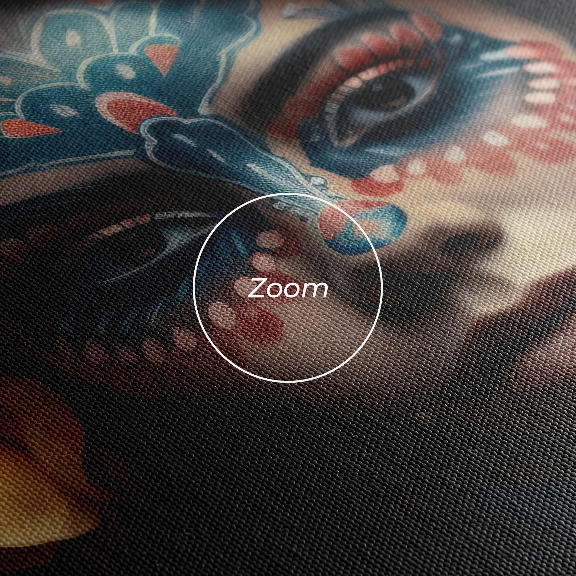 Obraz na Płótnie Skull Makeup mockup 3