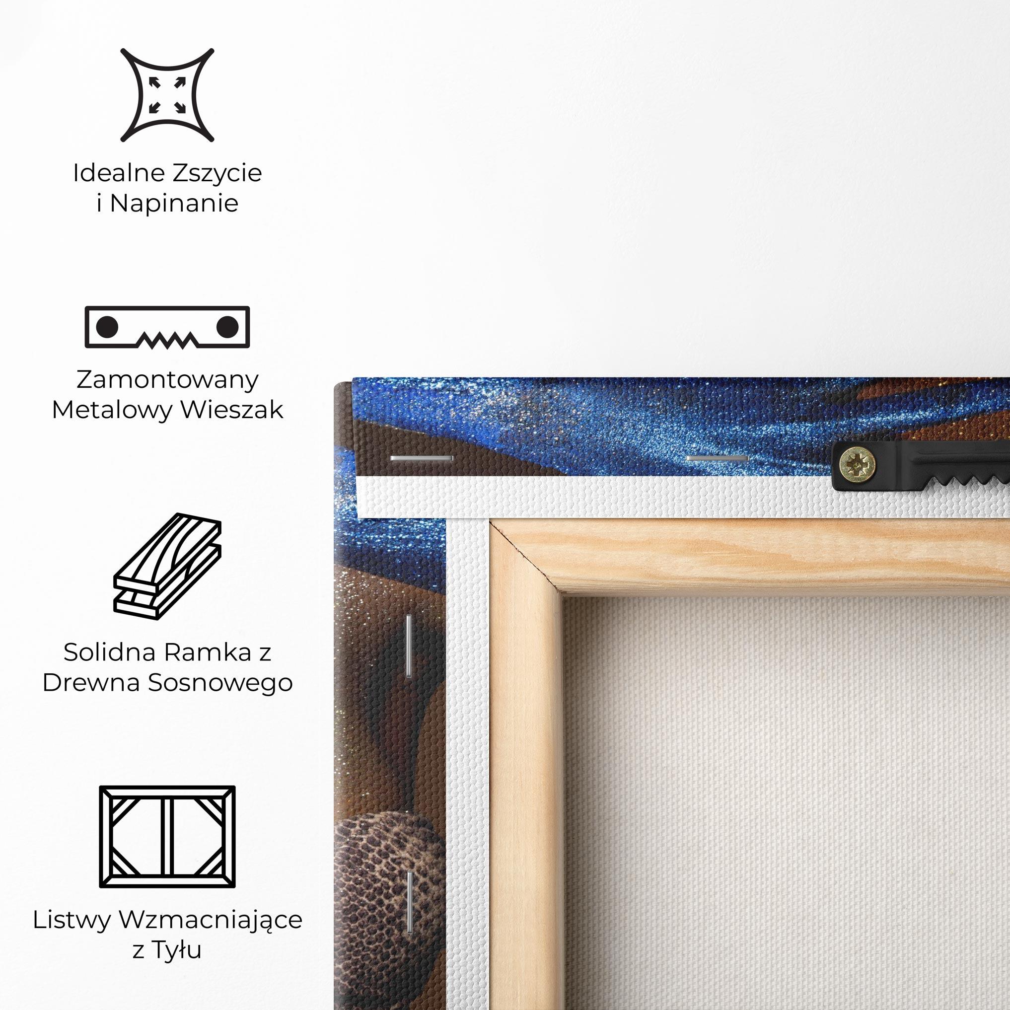 Obraz na Płótnie Blue Hair Make Up mockup 5