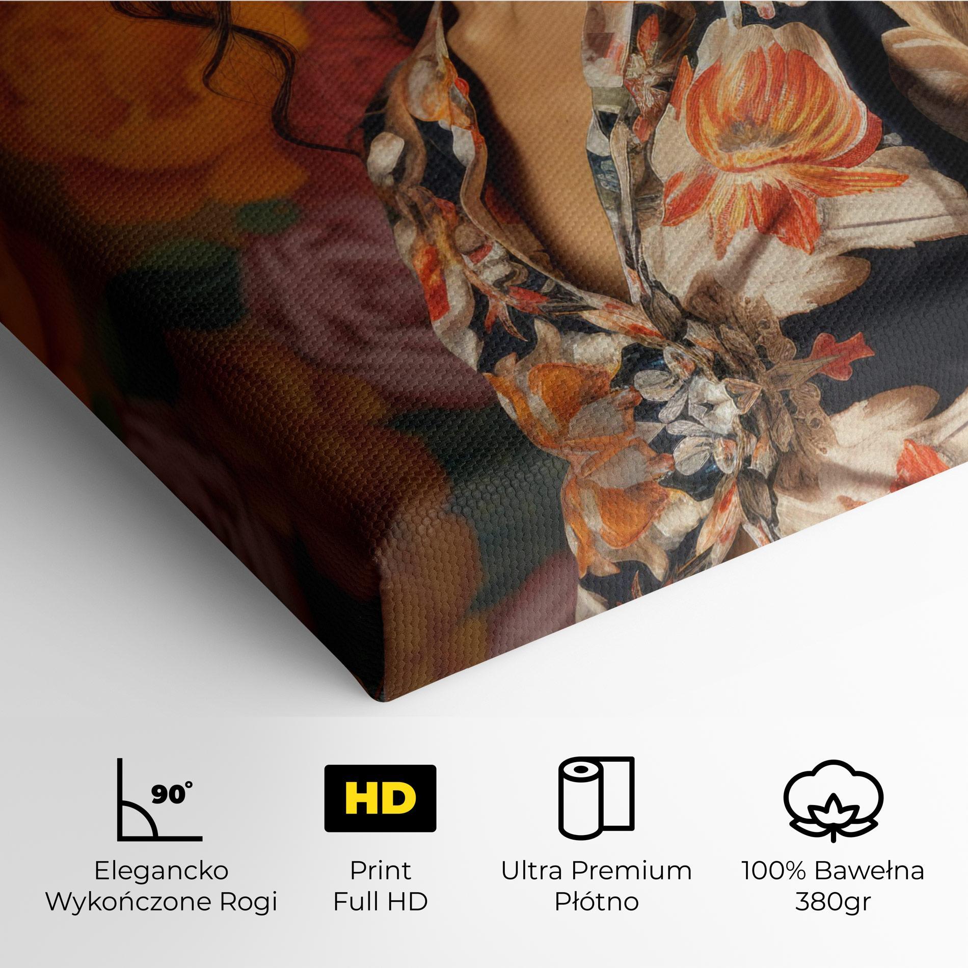 Obraz na Płótnie Floral Dress Lady mockup 4