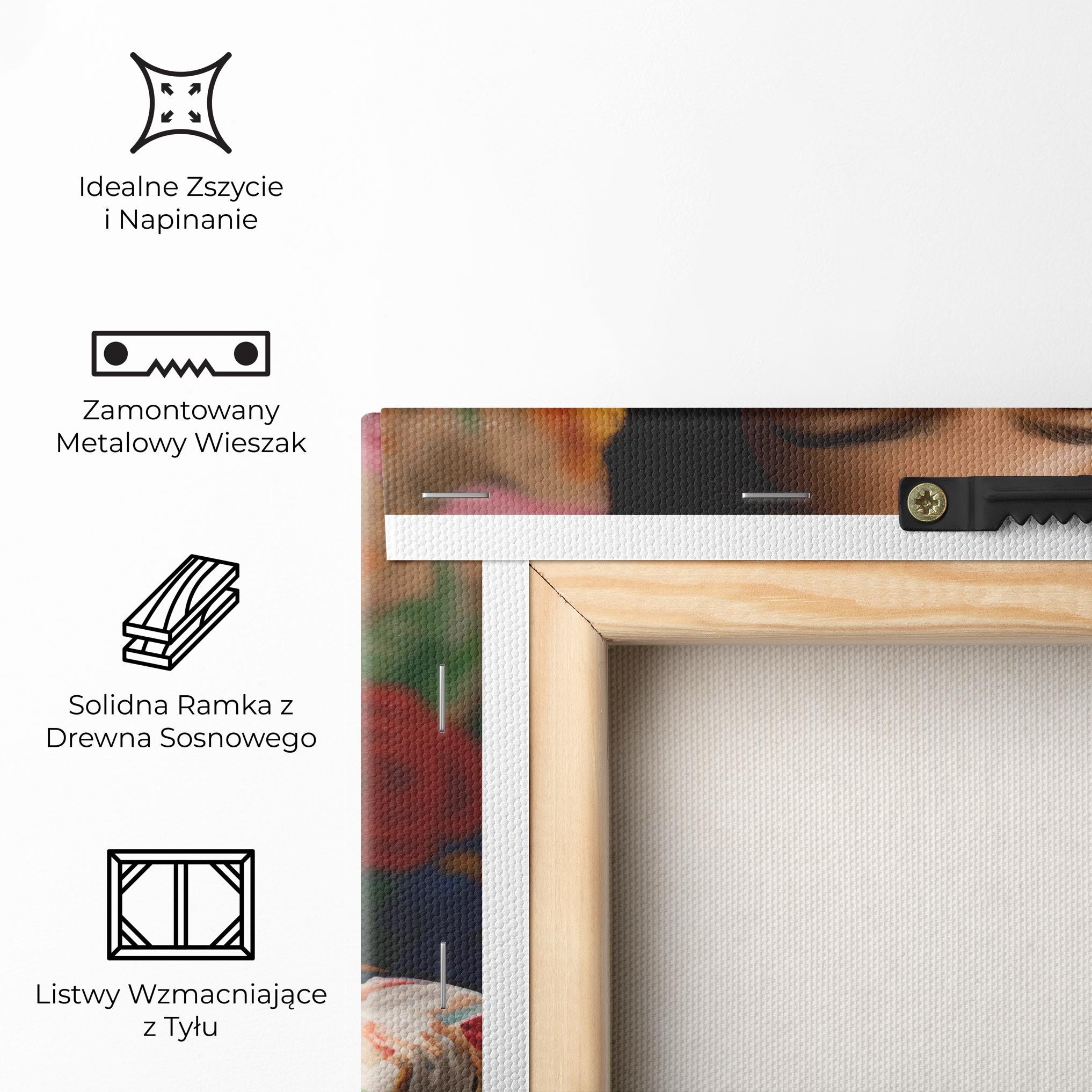 Obraz na Płótnie Floral Dress Long Hair mockup 5