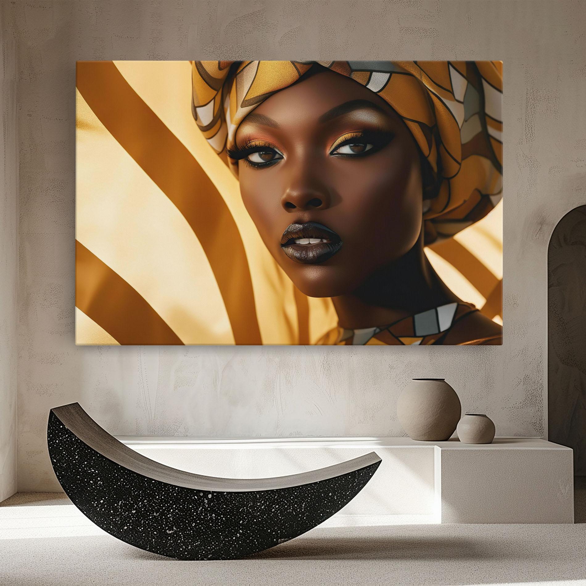 Obraz na Płótnie Fashion African Woman mockup 8