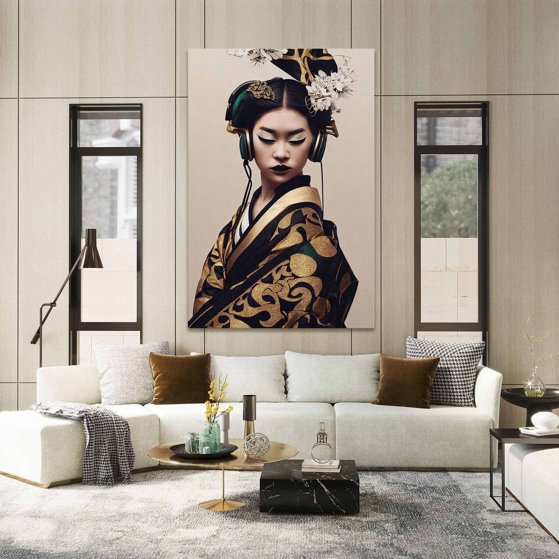 Obraz na Płótnie Kimono Headphones mockup 2