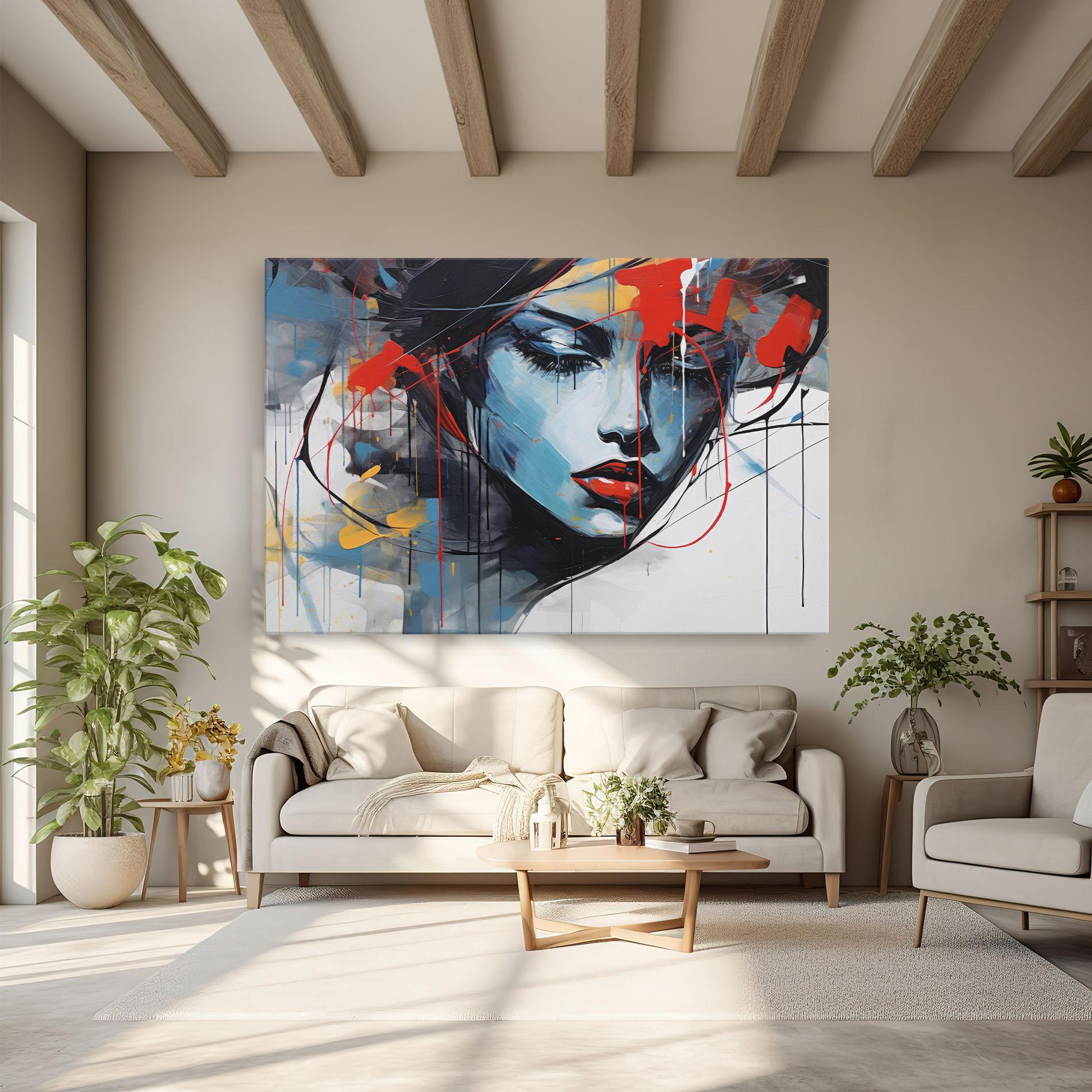 Obraz na Płótnie Edgy Woman mockup 6