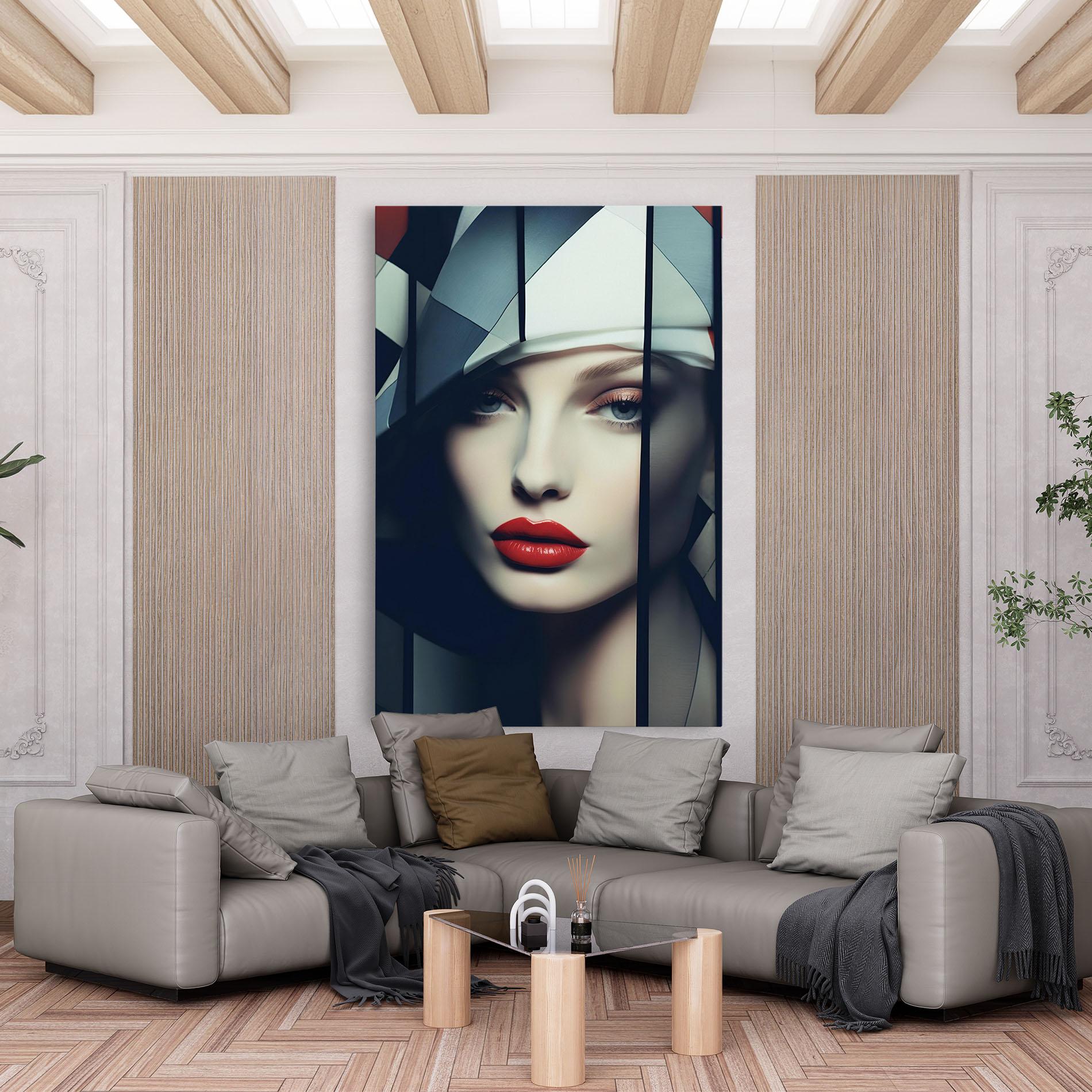 Obraz na Płótnie Big Juicy Lips Woman mockup 6