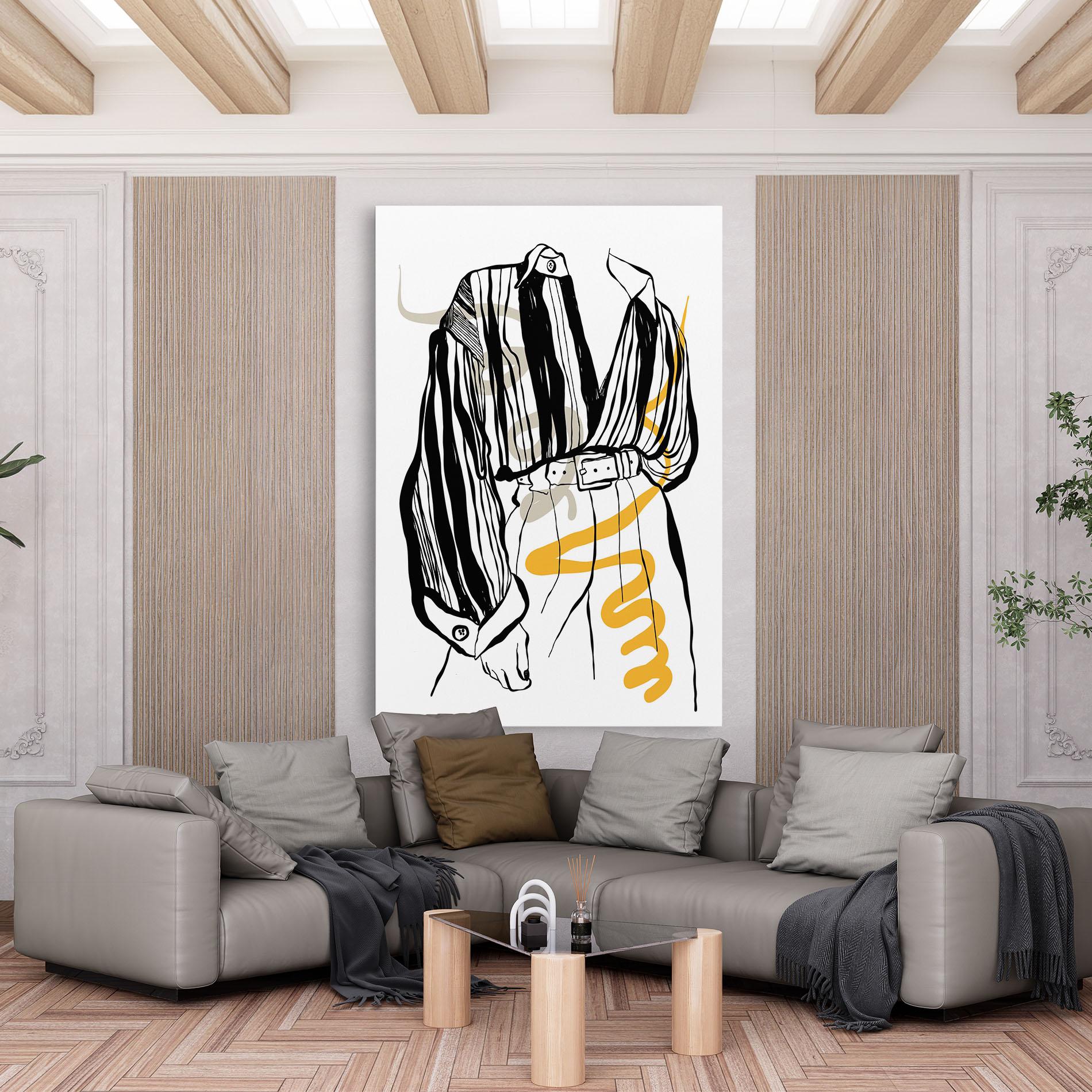 Obraz na Płótnie Modern Outfit Line mockup 6