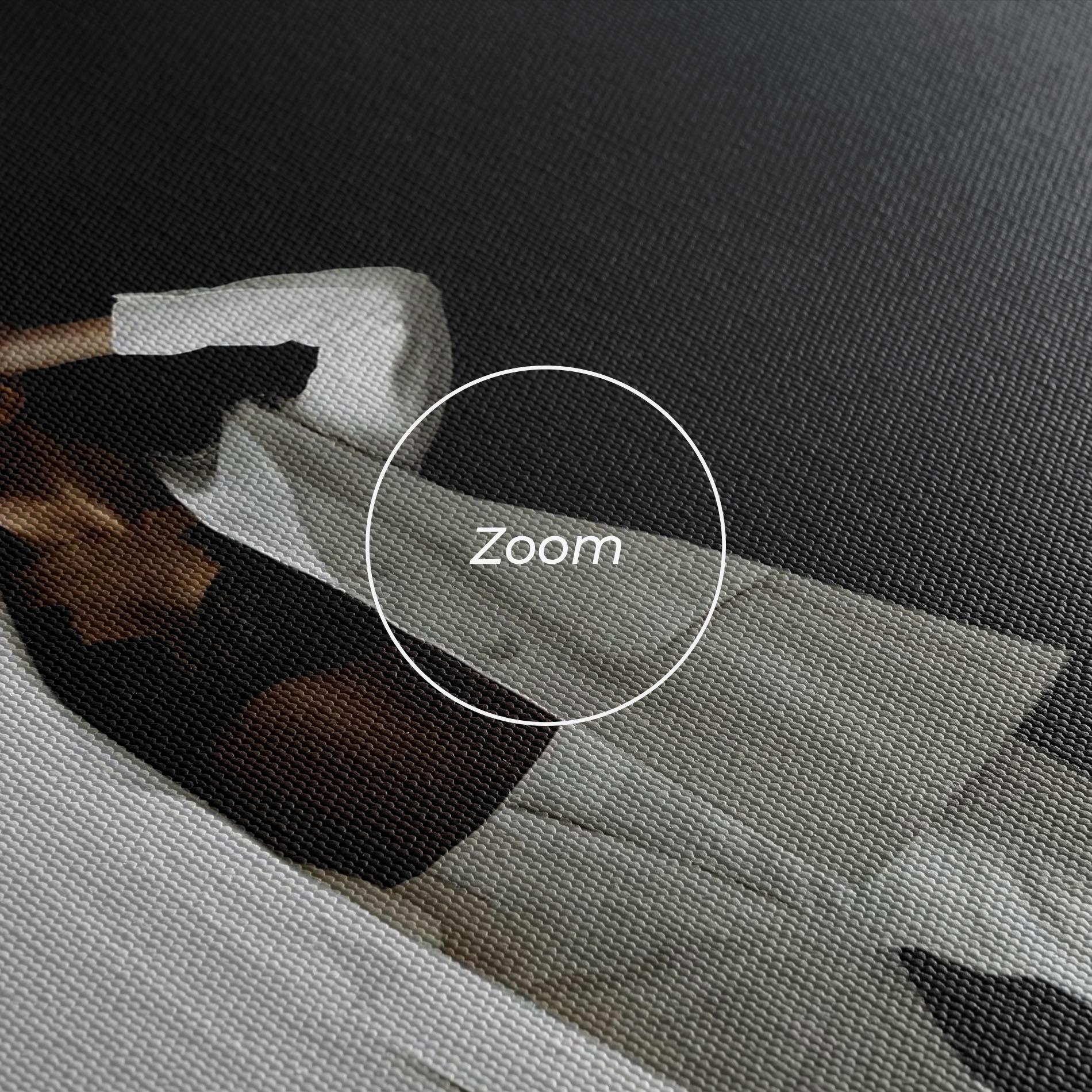 Obraz na Płótnie African Girl White Outfit mockup 3