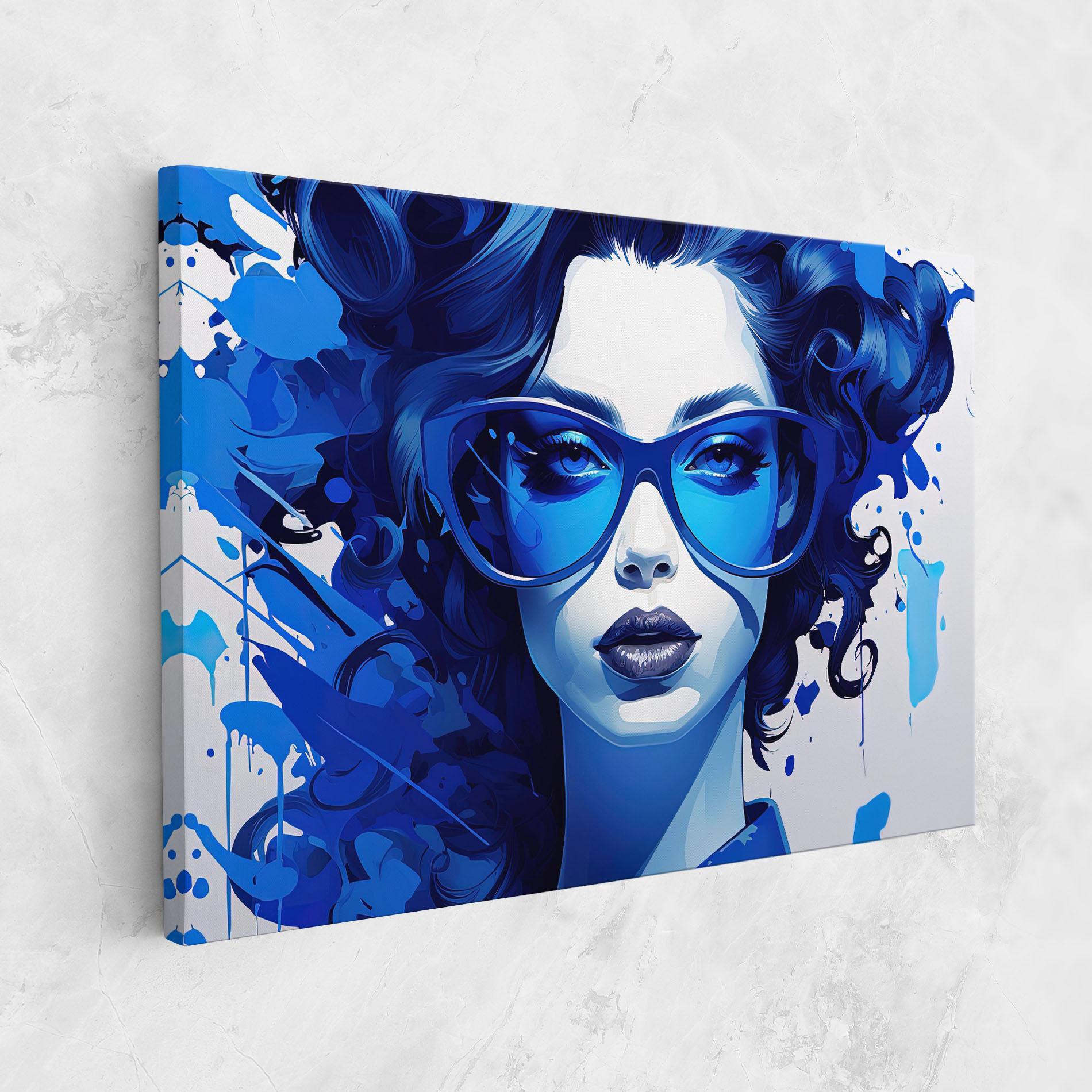 Obraz na Płótnie Big Blue Glasses mockup 1