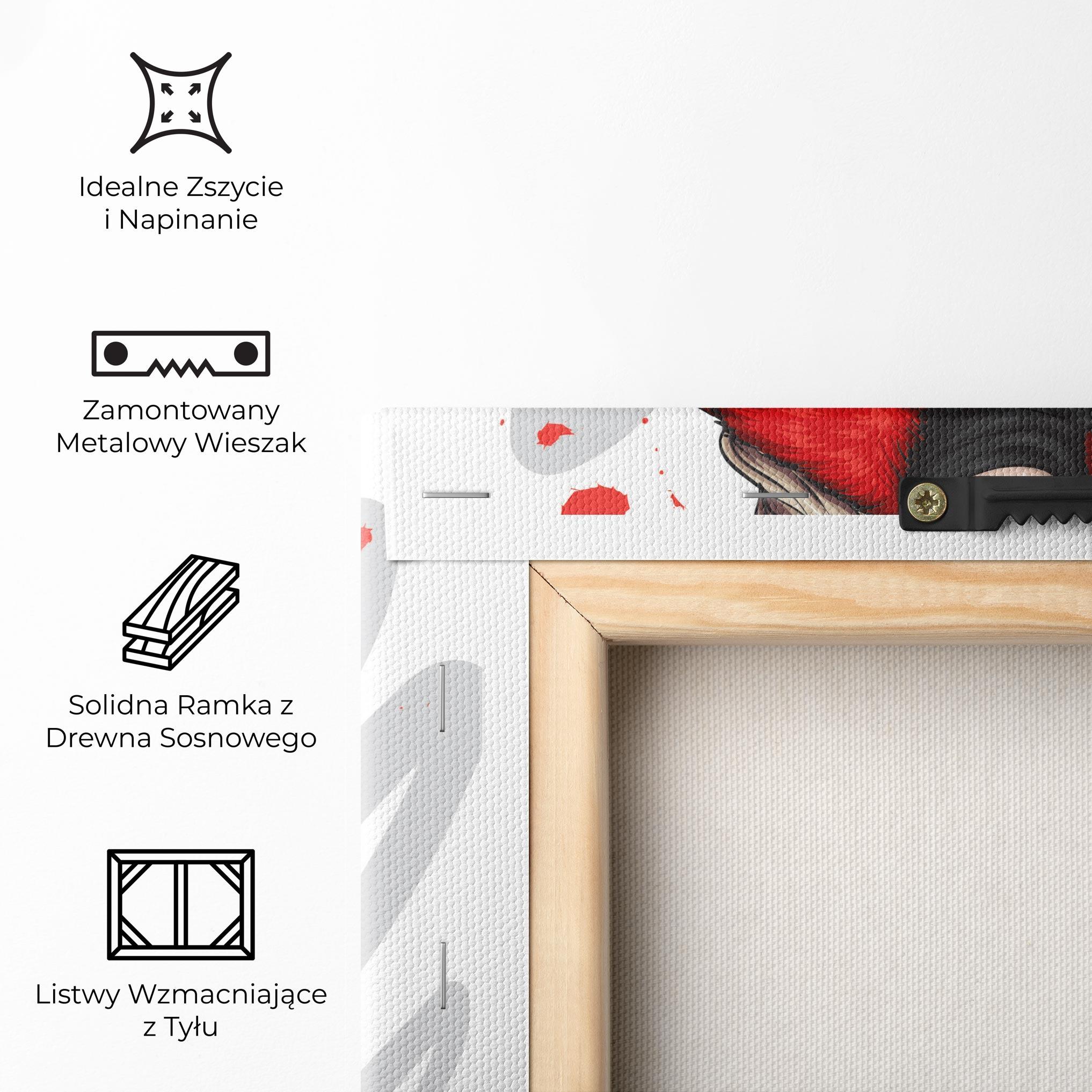 Obraz na Płótnie Black Blouse Woman mockup 5