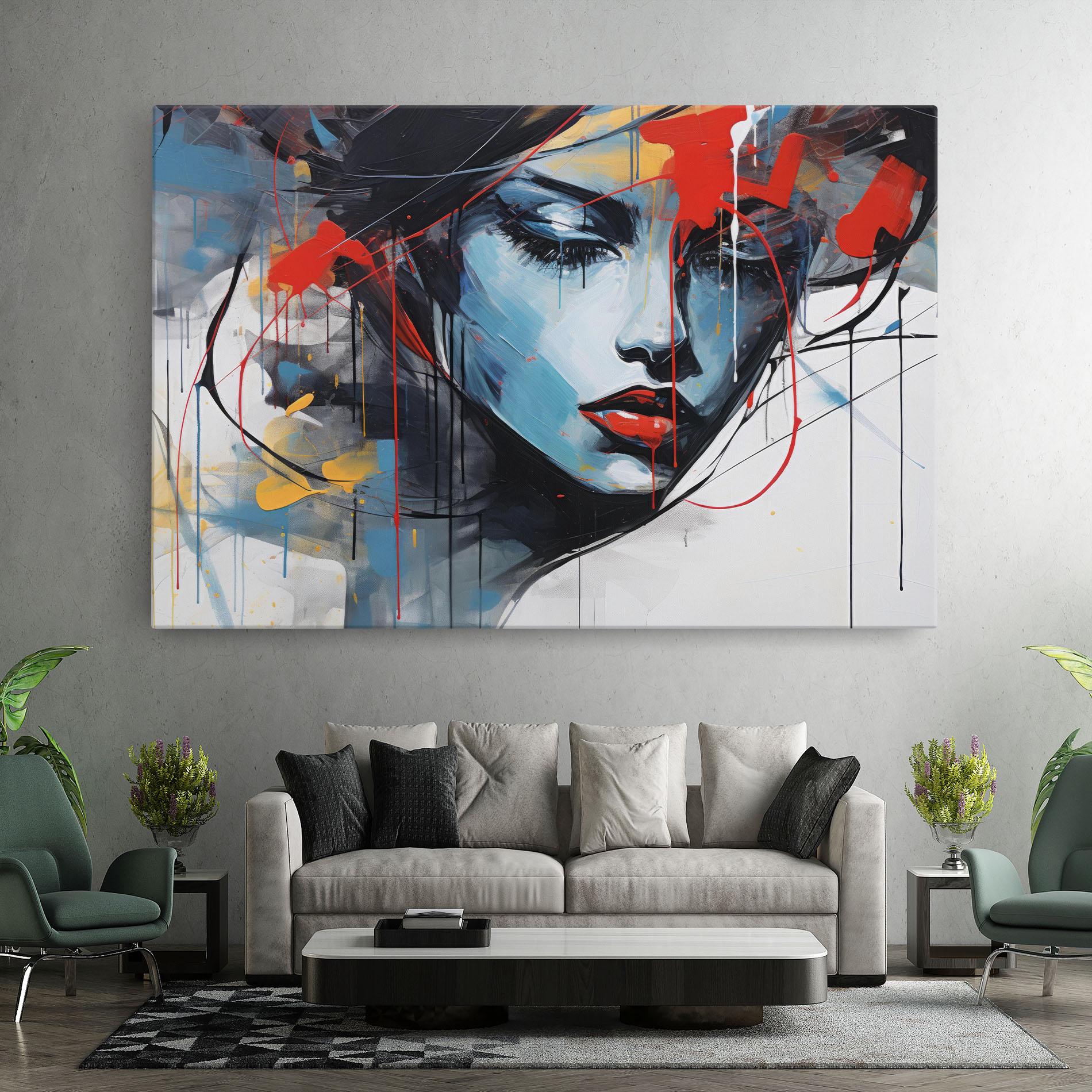 Obraz na Płótnie Edgy Woman mockup 7