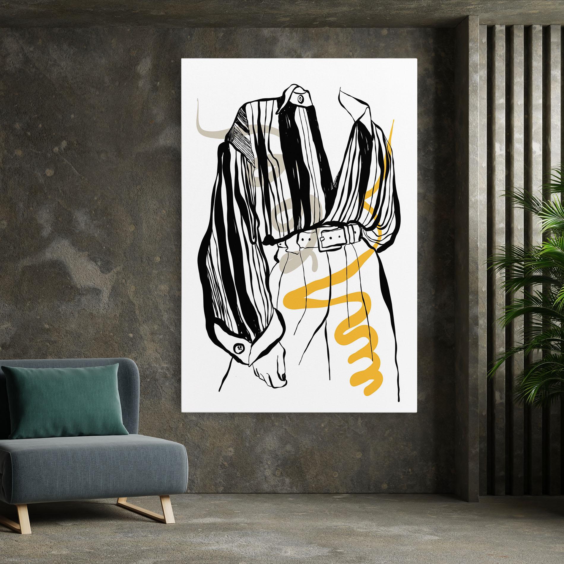 Obraz na Płótnie Modern Outfit Line mockup 7