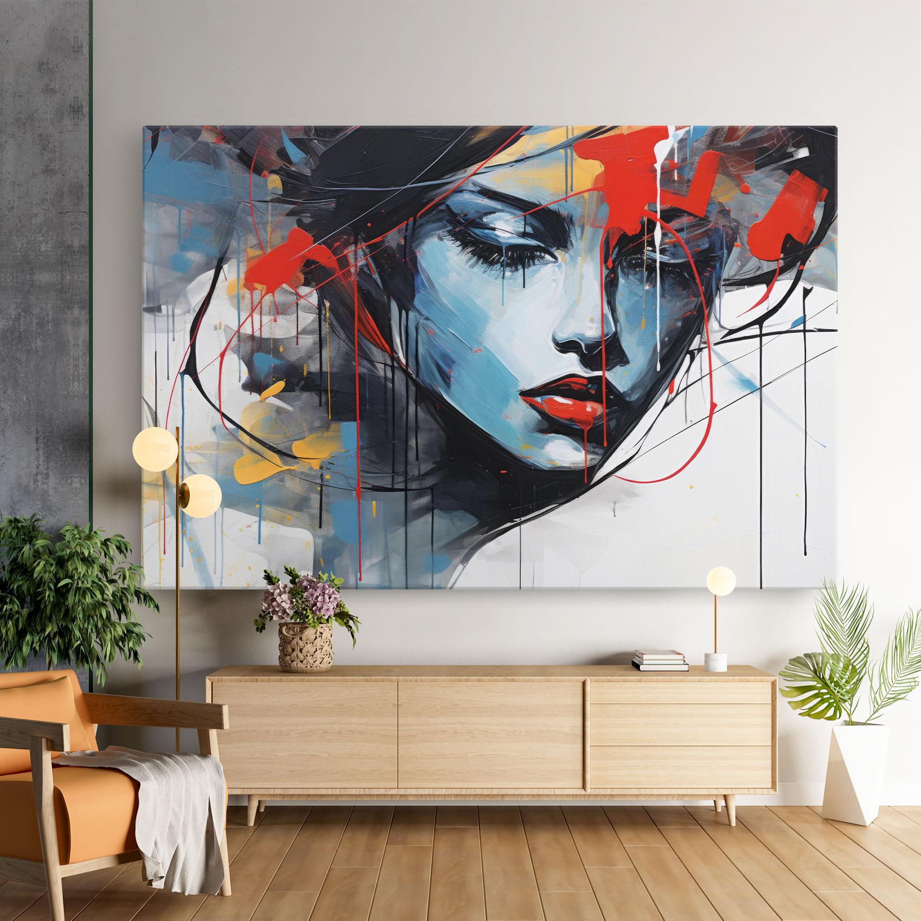 Obraz na Płótnie Edgy Woman mockup 9