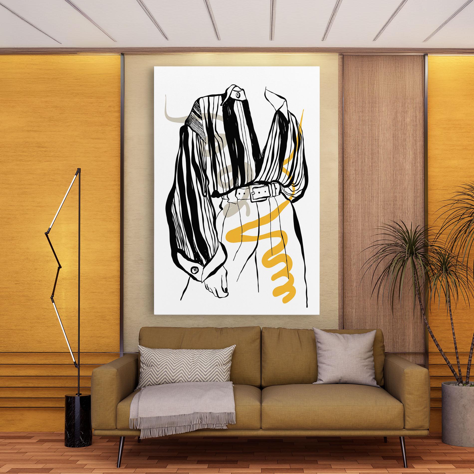 Obraz na Płótnie Modern Outfit Line mockup 9