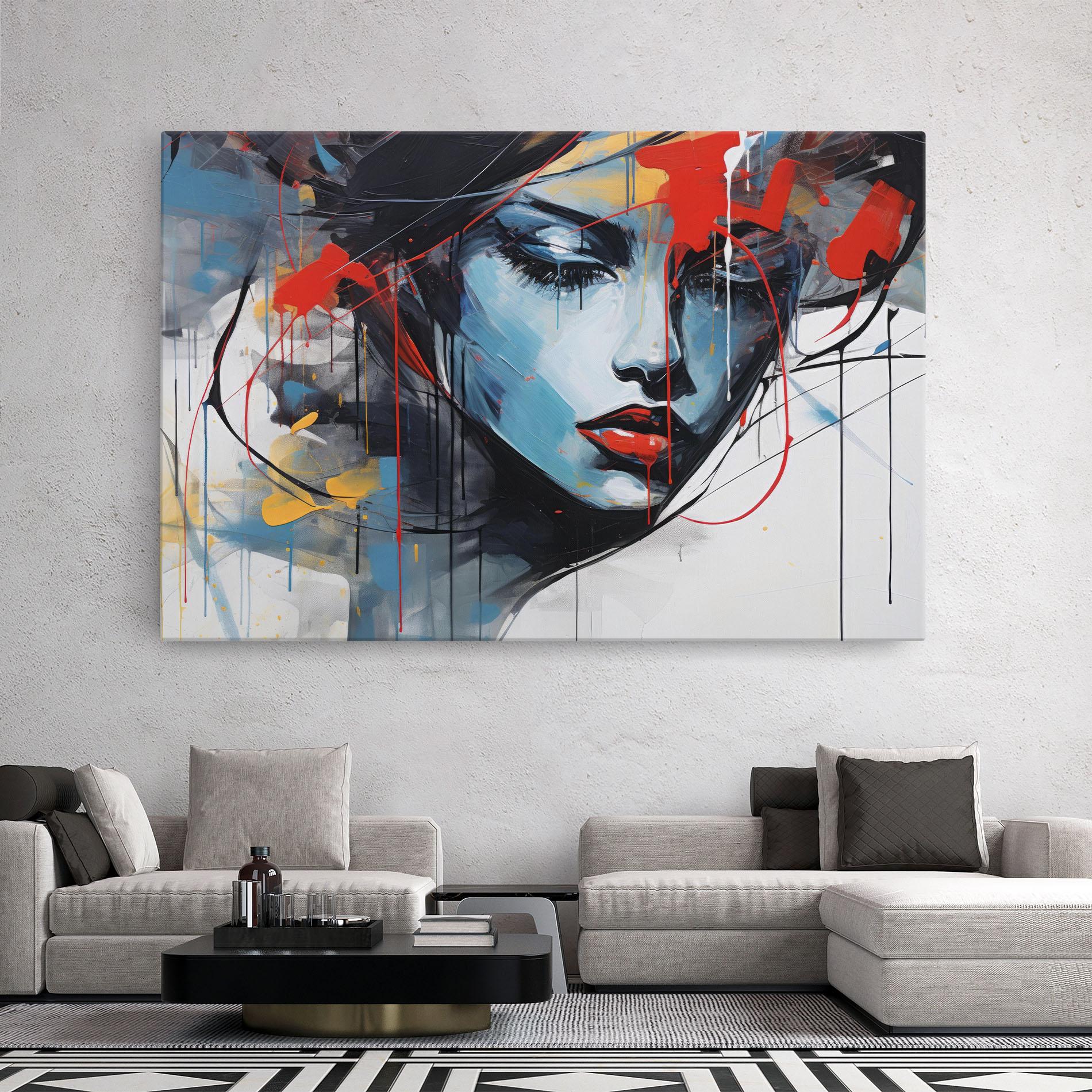 Obraz na Płótnie Edgy Woman mockup 2