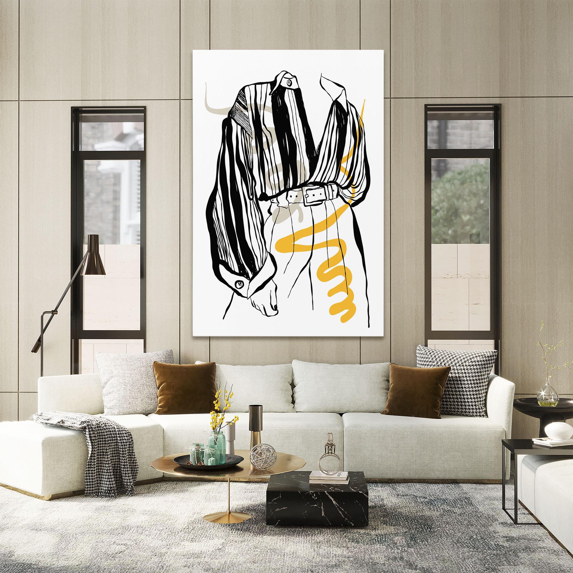 Obraz na Płótnie Modern Outfit Line mockup 2