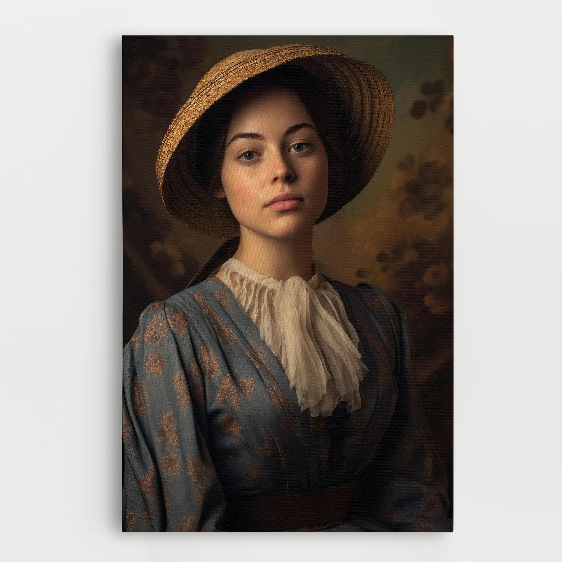 Obraz na Płótnie Vintage Blue Dress mockup 0