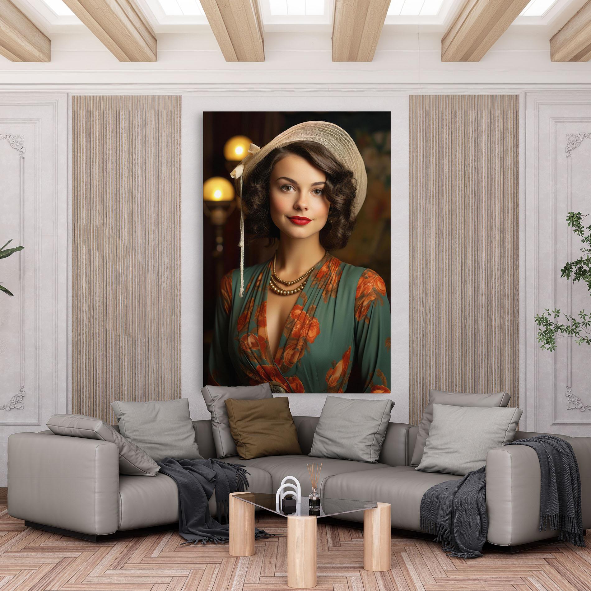 Obraz na Płótnie Green Orange Blouse mockup 6