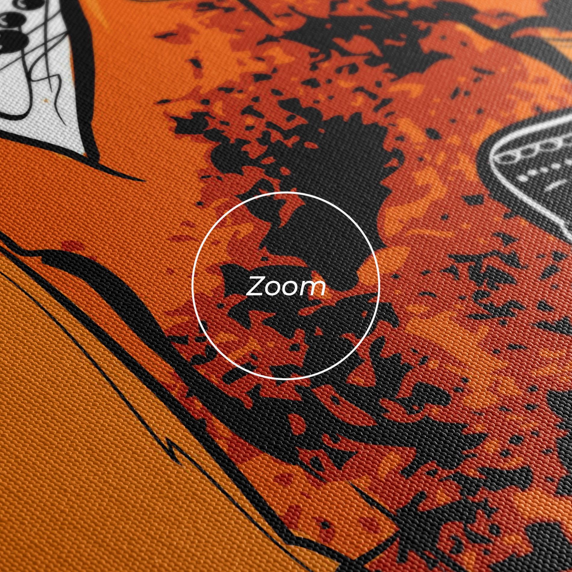 Obraz na Płótnie Old Orange Dress mockup 3