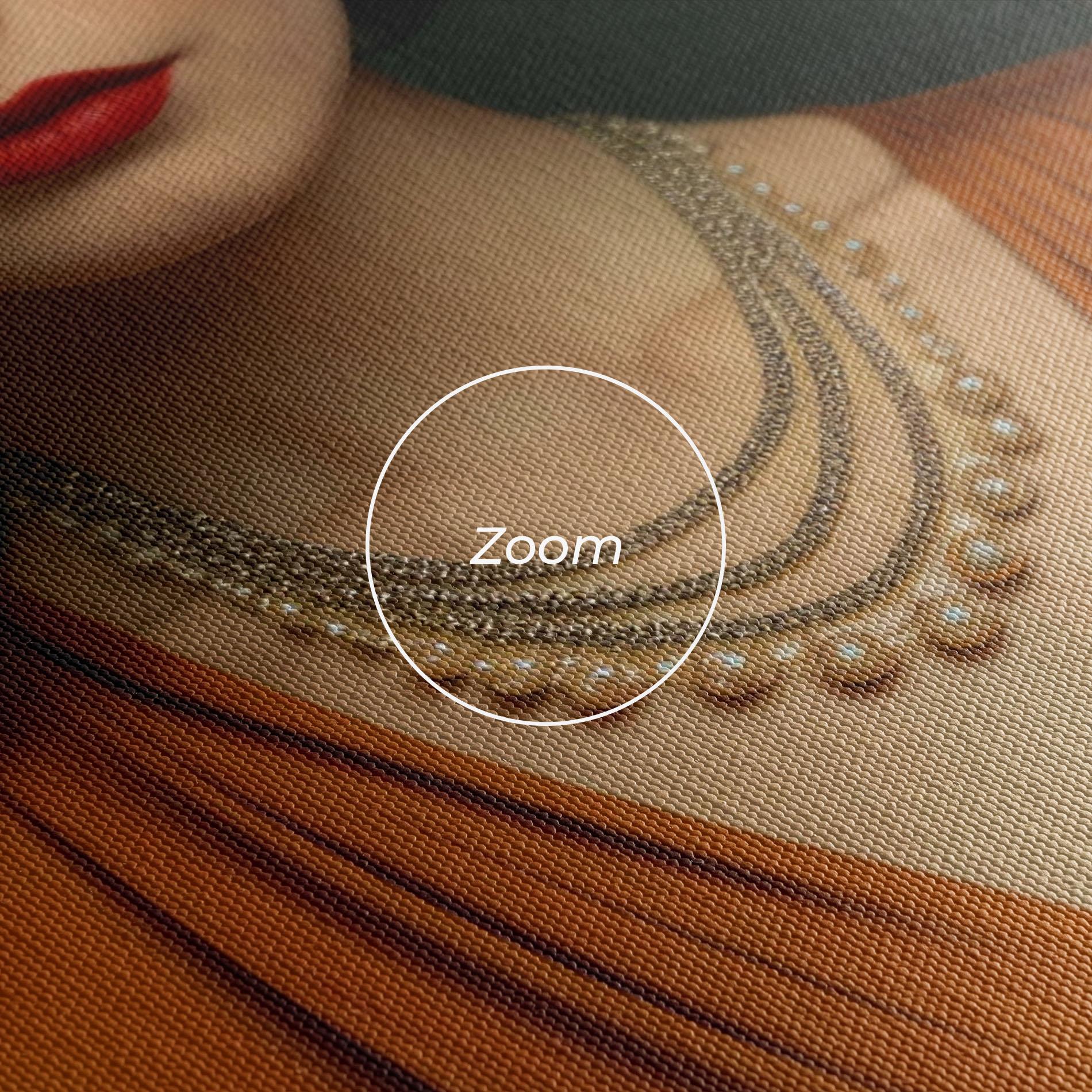 Obraz na Płótnie Orange Blouse Pearls mockup 3