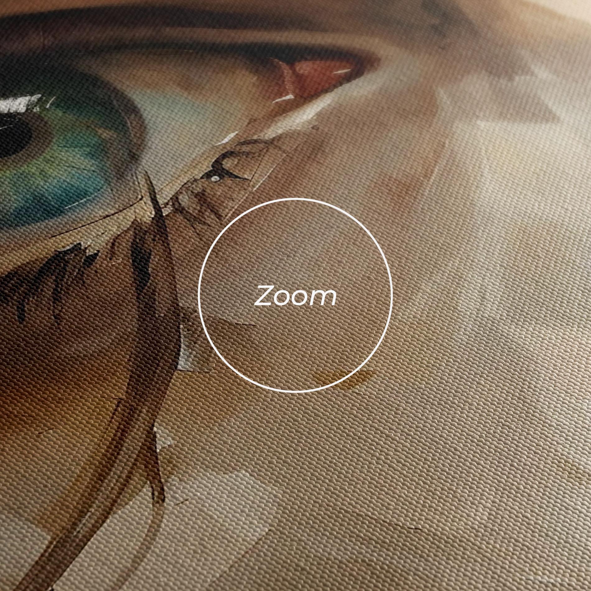 Obraz na Płótnie Vintage Blue Eyes Art mockup 3