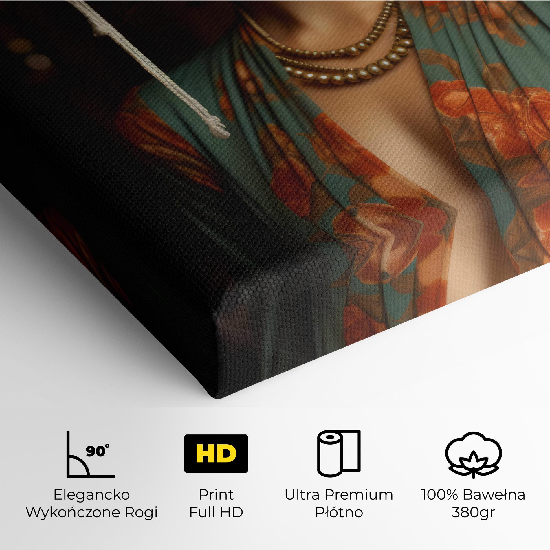 Obraz na Płótnie Green Orange Blouse mockup 4