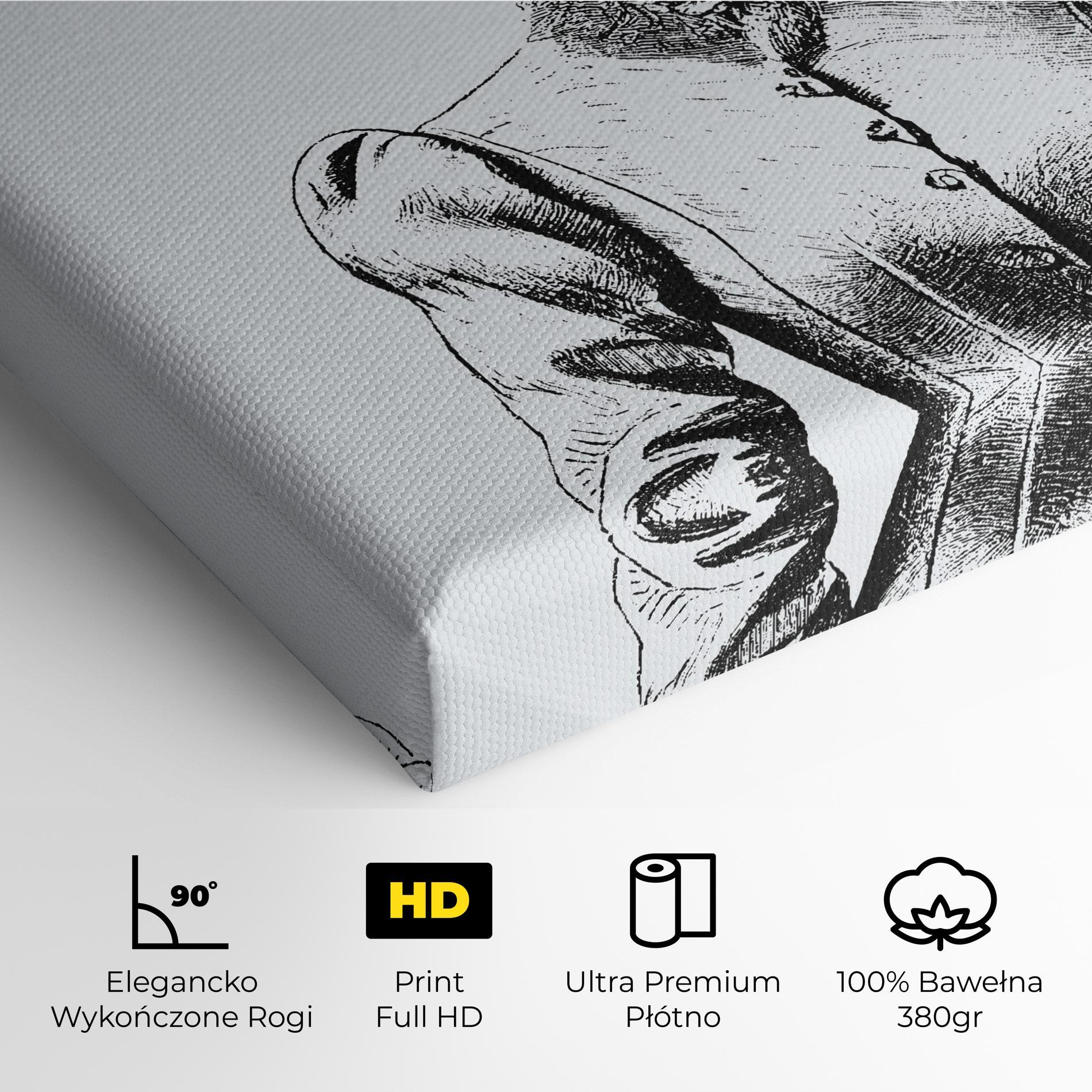 Obraz na Płótnie Noble Lady Hat mockup 4