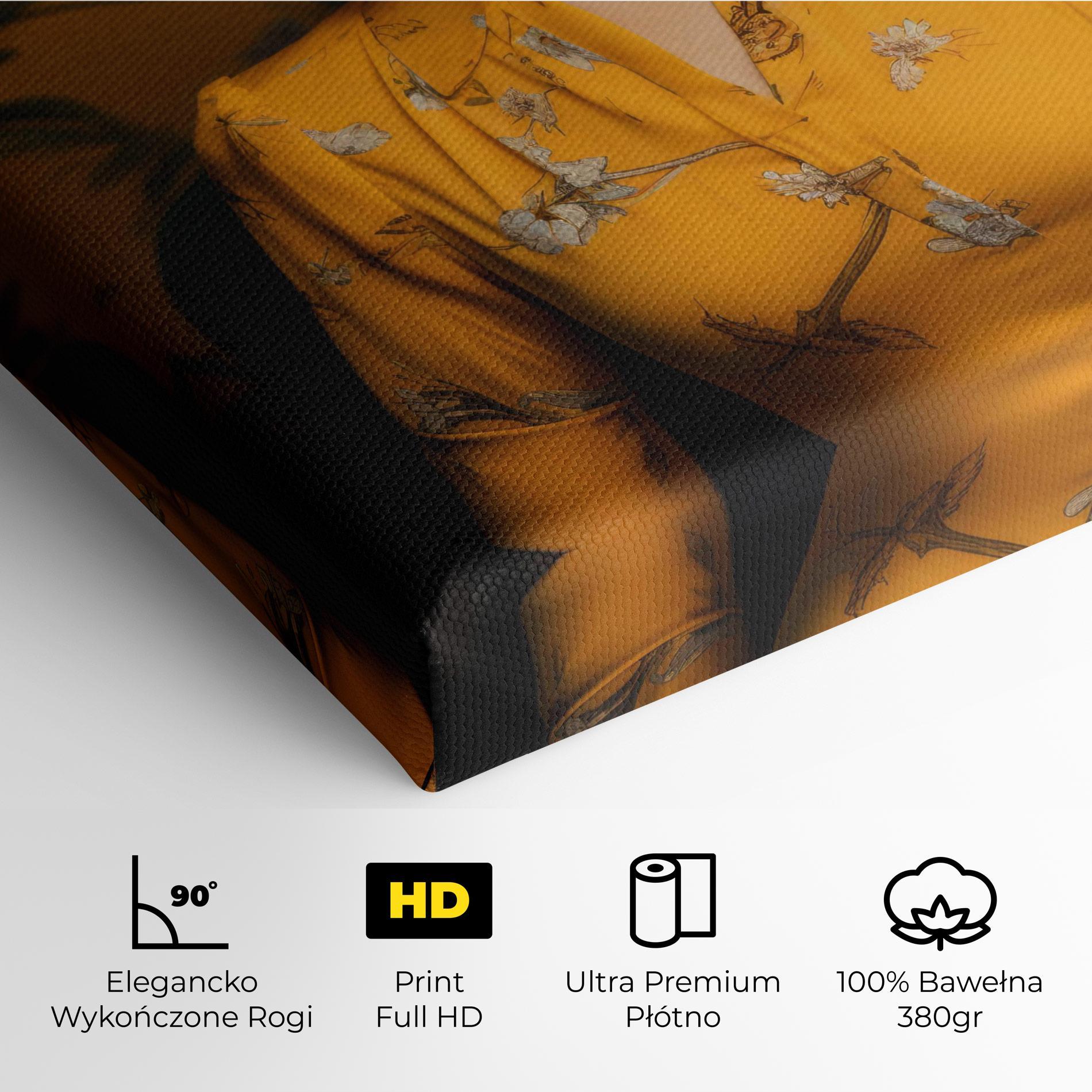 Obraz na Płótnie Yellow Red Dress mockup 4