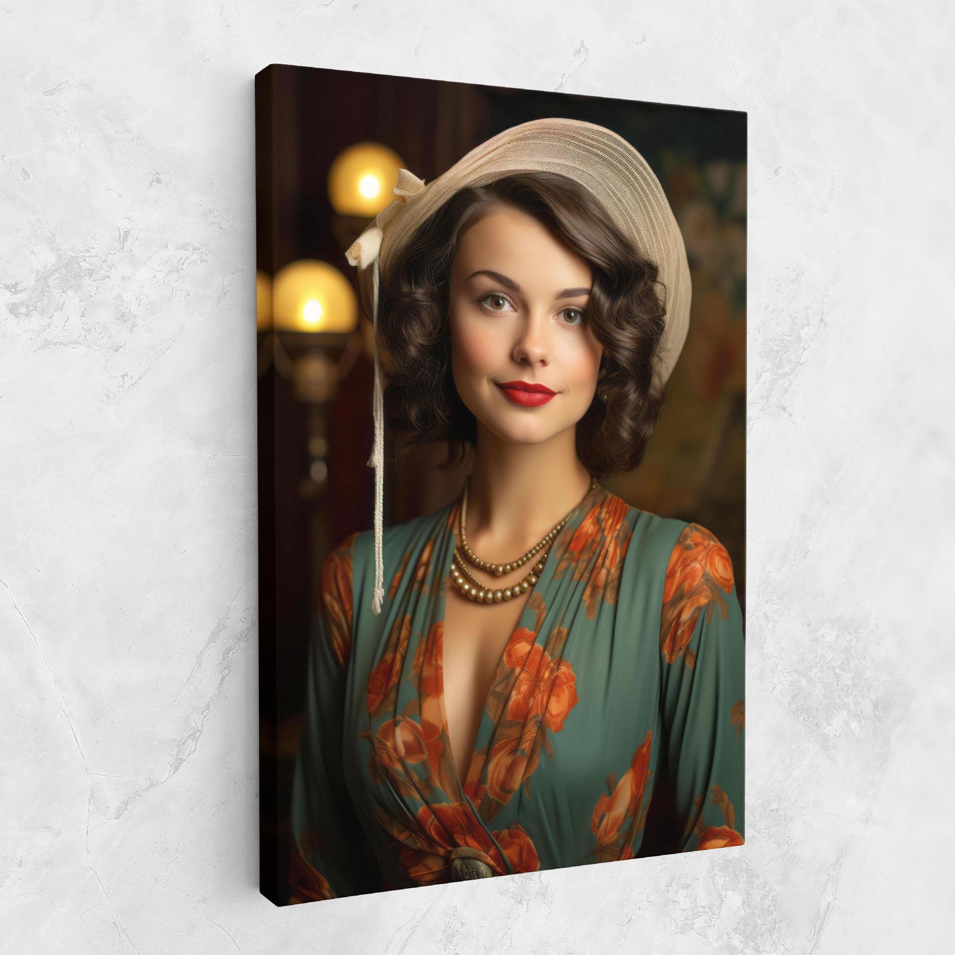 Obraz na Płótnie Green Orange Blouse mockup 1