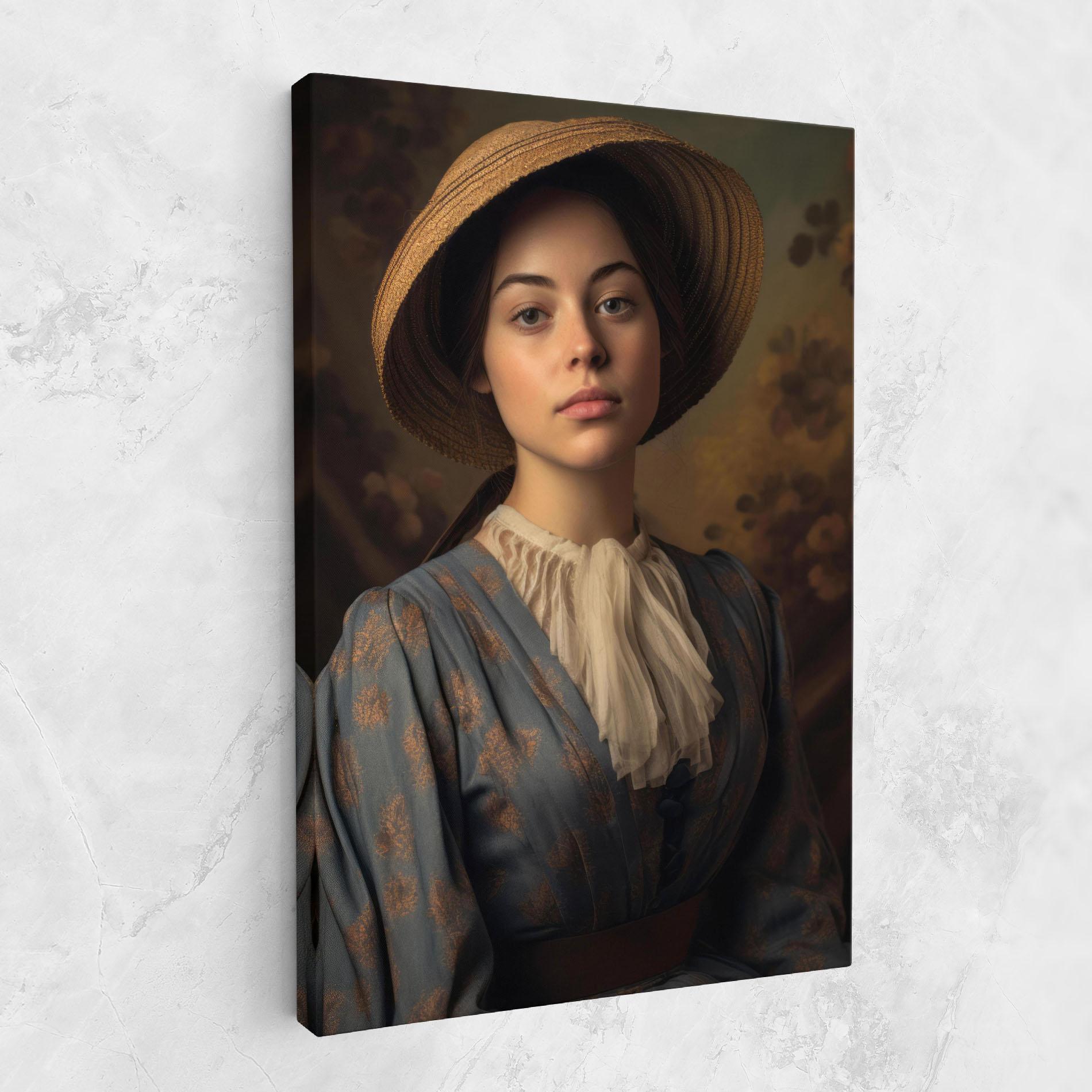 Obraz na Płótnie Vintage Blue Dress mockup 1