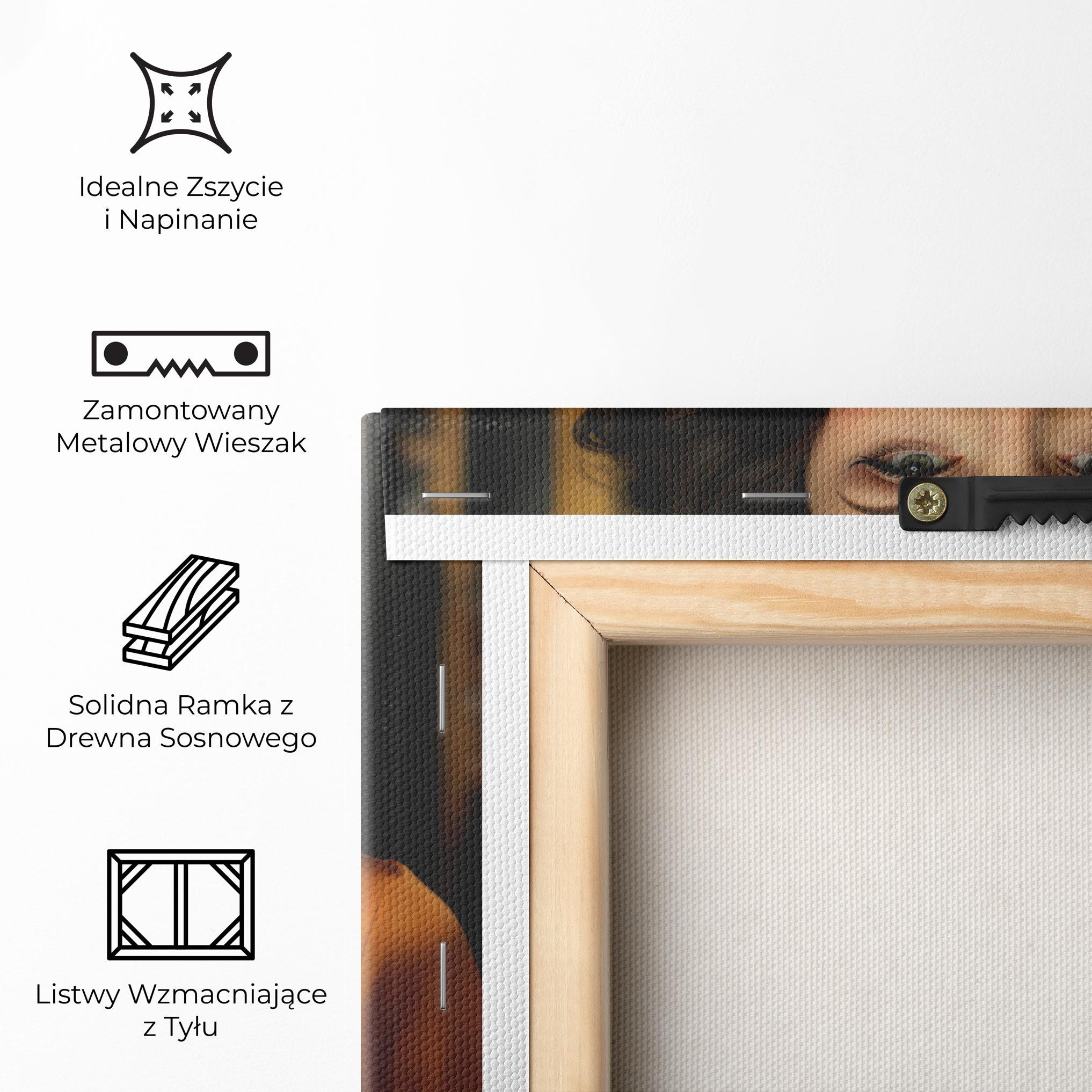 Obraz na Płótnie Orange Blouse Pearls mockup 5