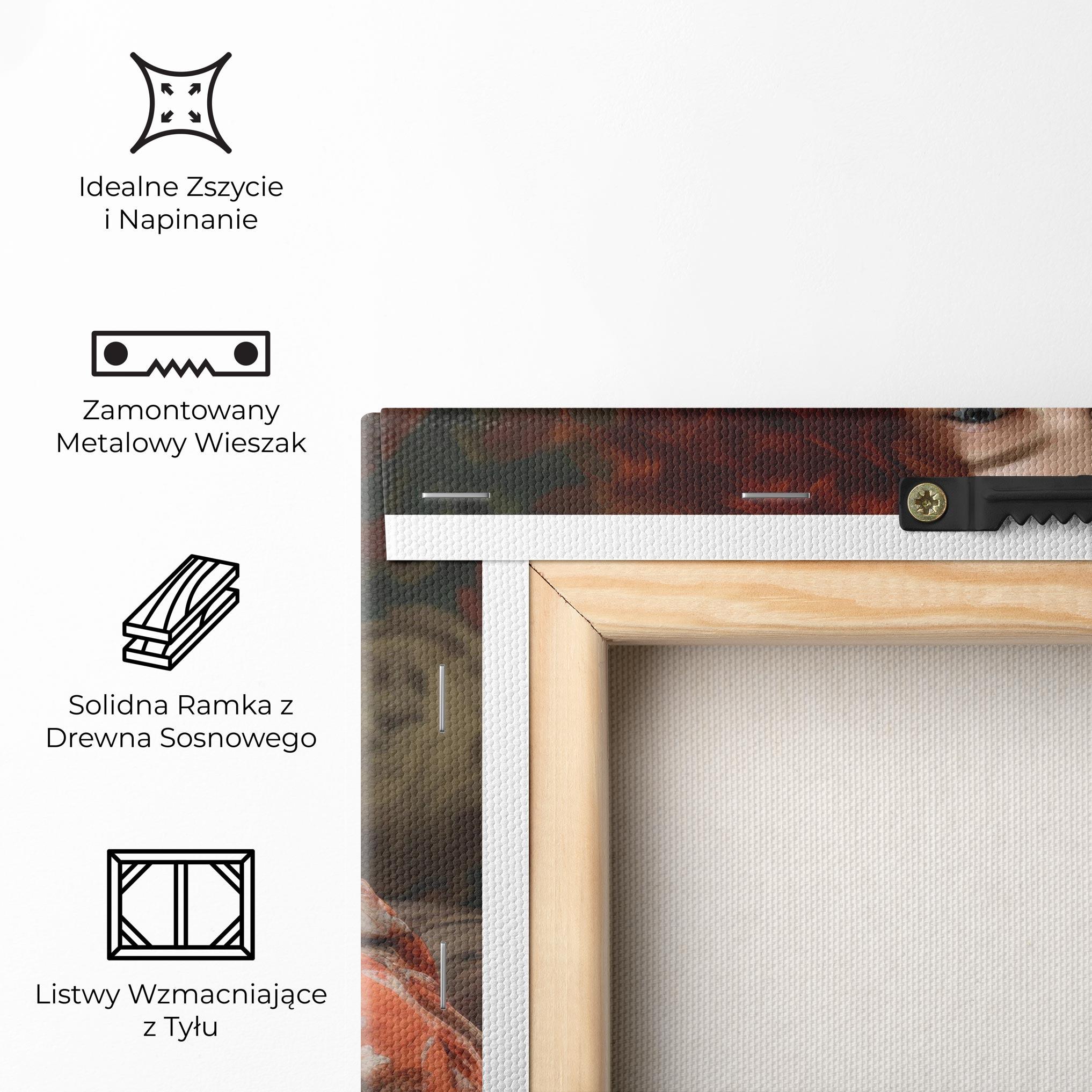 Obraz na Płótnie Red Vintage Hair mockup 5