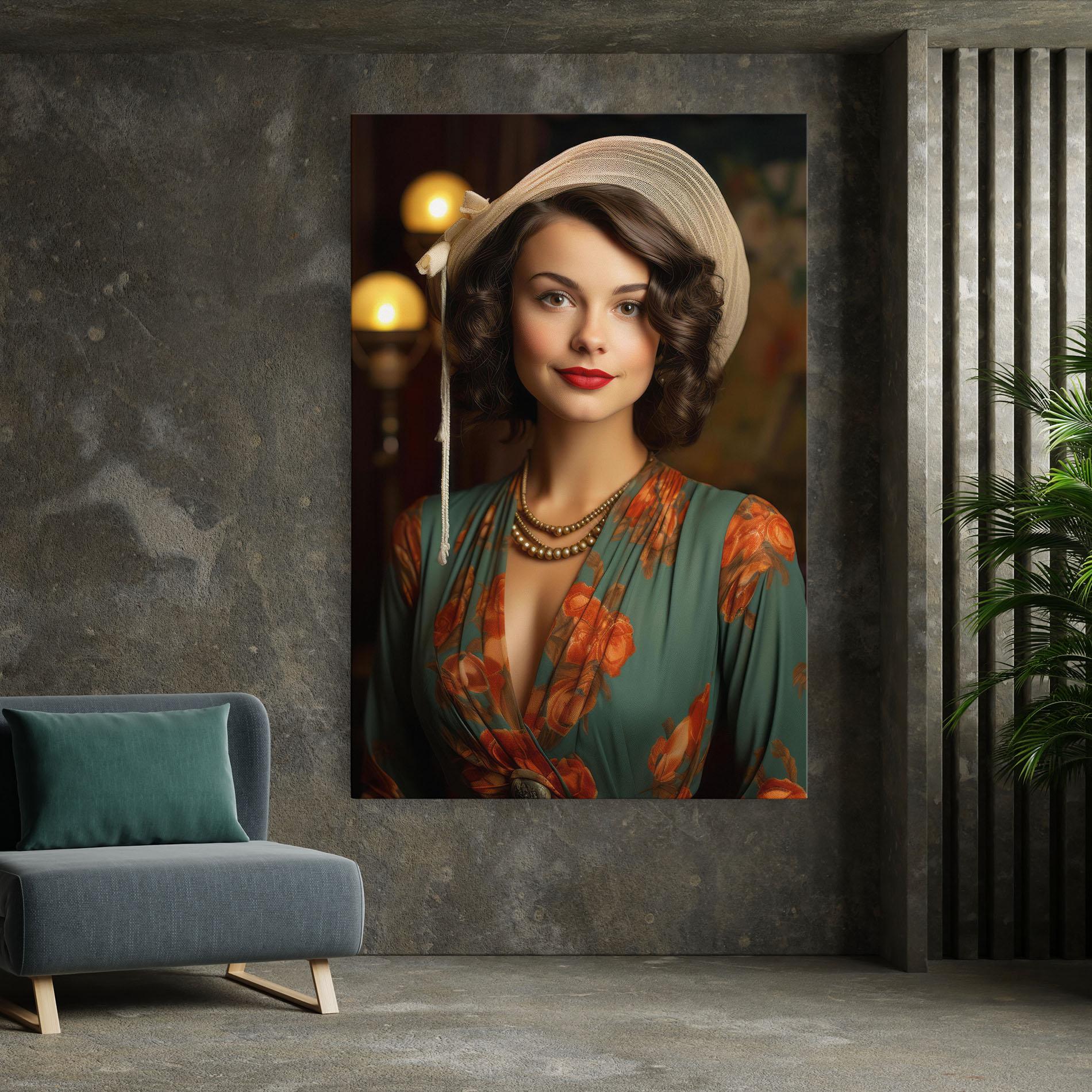 Obraz na Płótnie Green Orange Blouse mockup 7