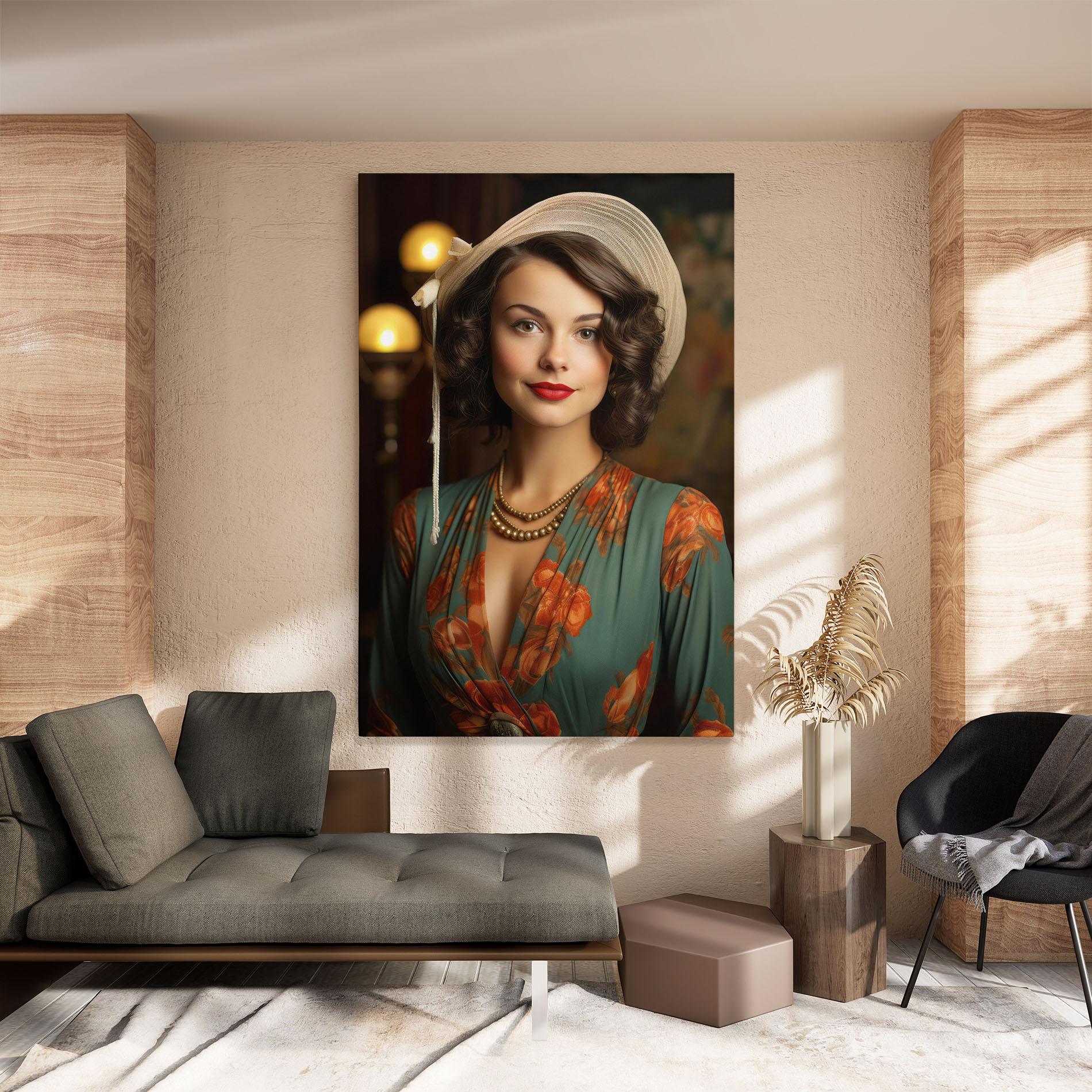 Obraz na Płótnie Green Orange Blouse mockup 8